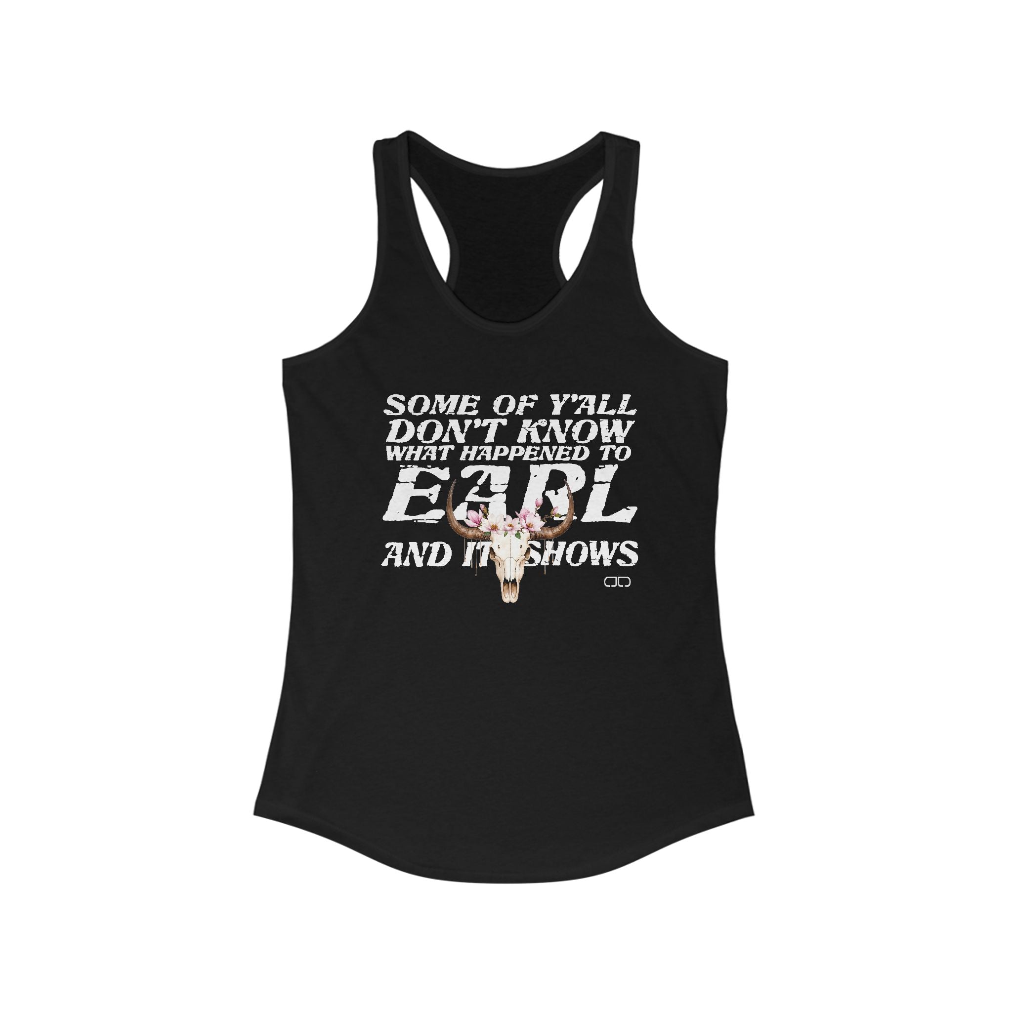 EARL Bohemian Floral Skull Tank Top, Casual Summer Top, Perfect for Festivals, Gifts for Her, Trendy Workout Wear