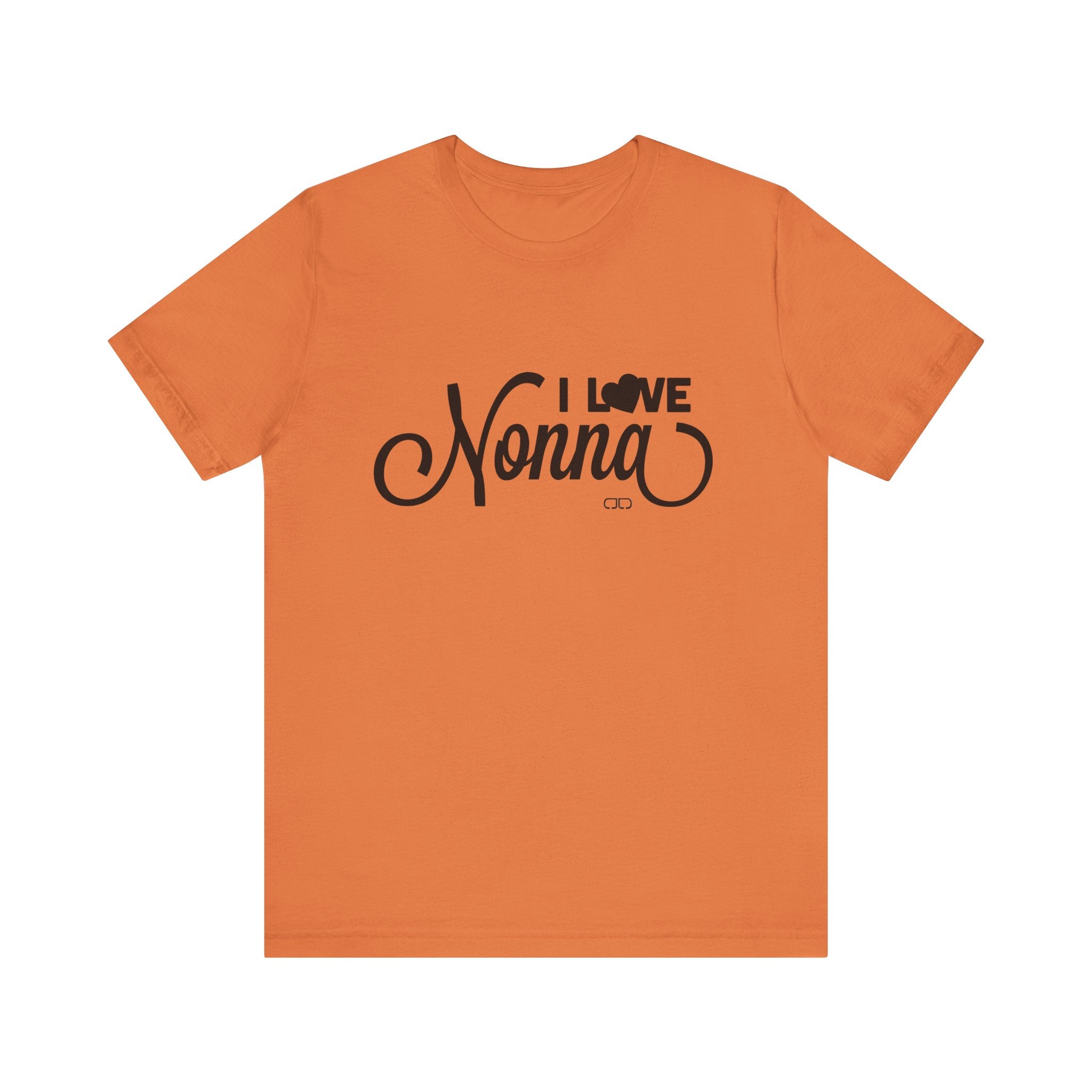 I Love Nonna Unisex Jersey Short Sleeve Tee, Gift for Grandma, Mother's Day, Family Reunion, Comfortable Casual Wear, Cozy Tee