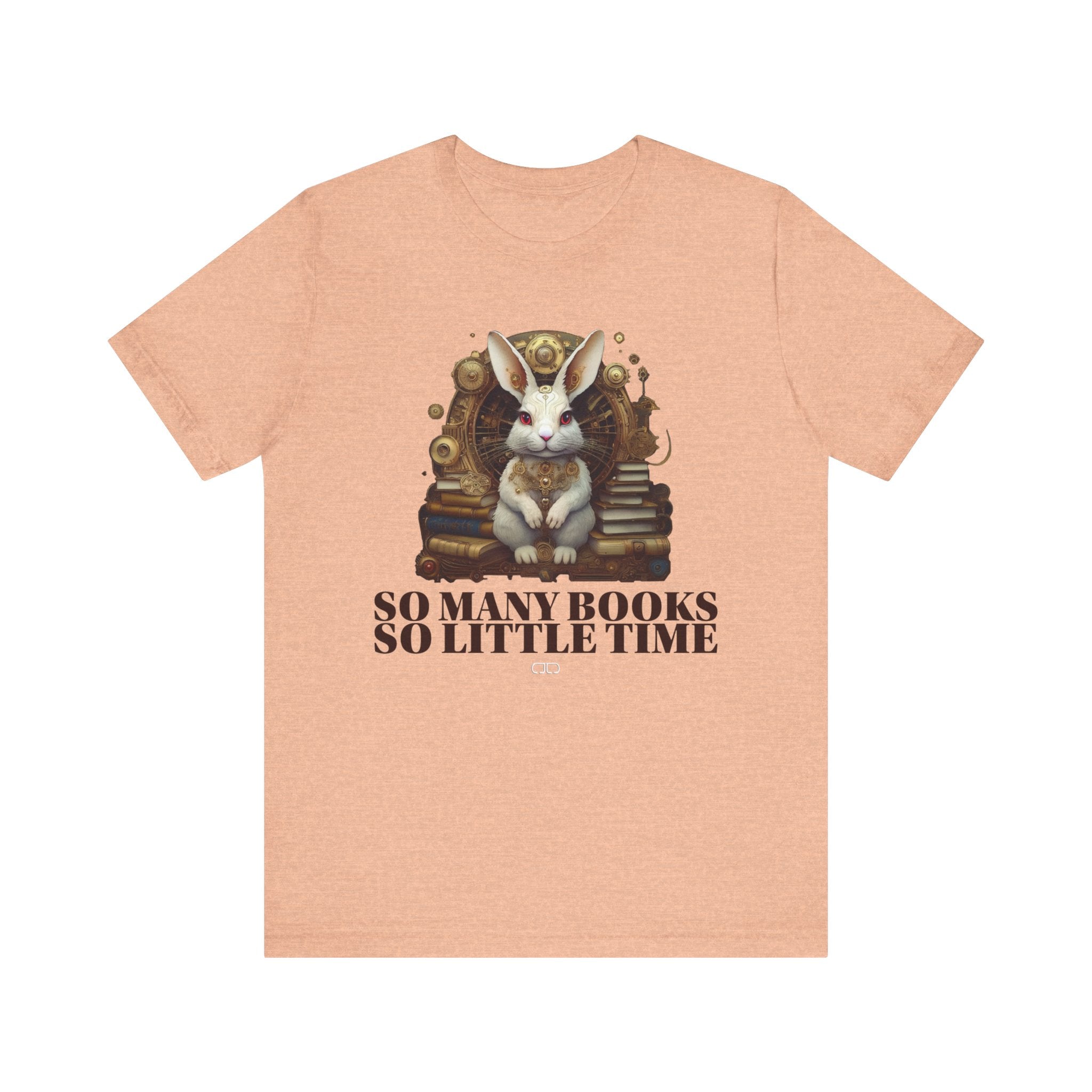 White Rabbit Steampunk Book Lover Unisex Tee, Cozy Reading Shirt, 'So Many Books So Little Time' Graphic Top, Perfect Gift for Bibliophiles, Cute Rabbit [...]