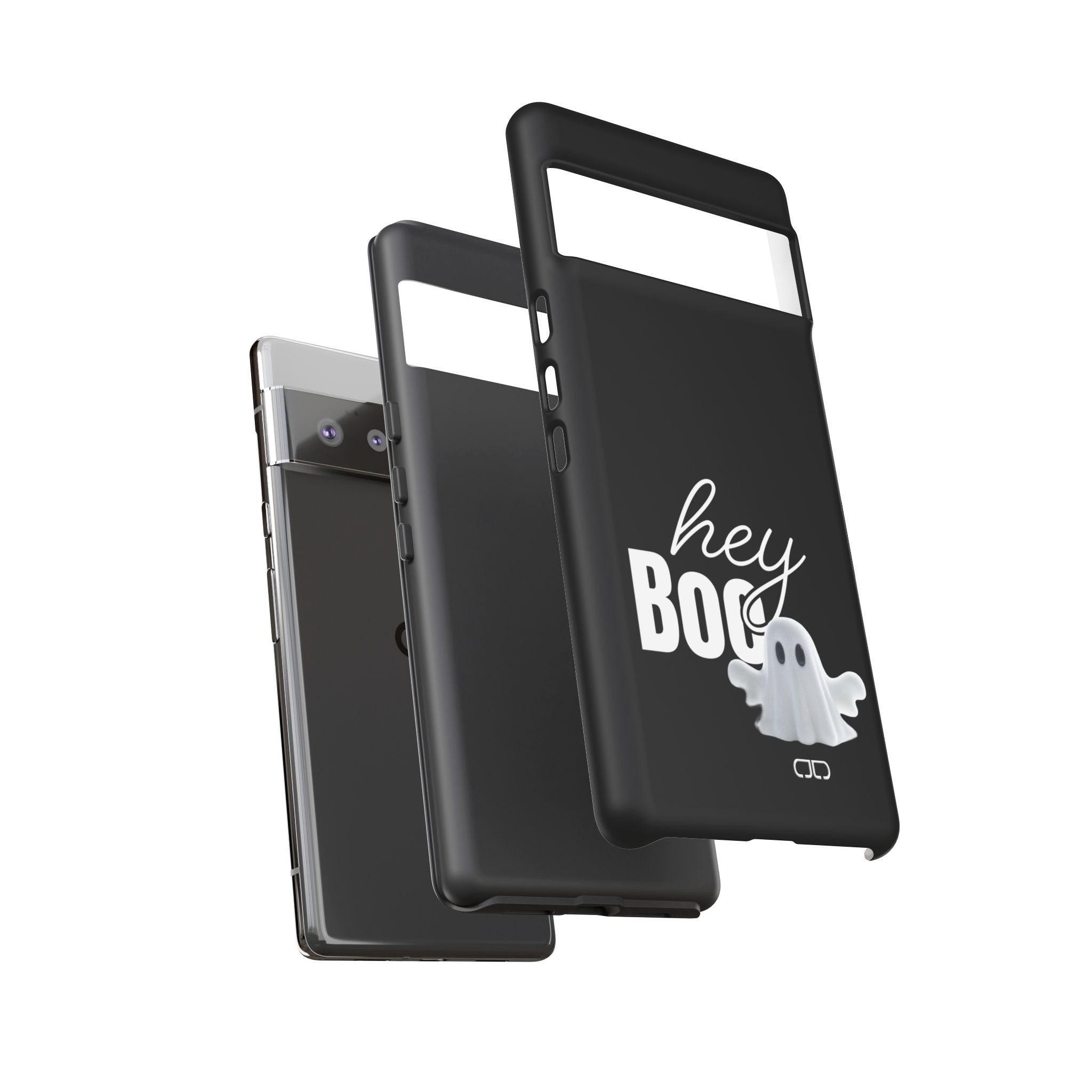 Hey Boo Tough Case, Ghost-Themed Phone Case, Cute Halloween Accessory, Spooky Gift for Friends, Tech Halloween Decor