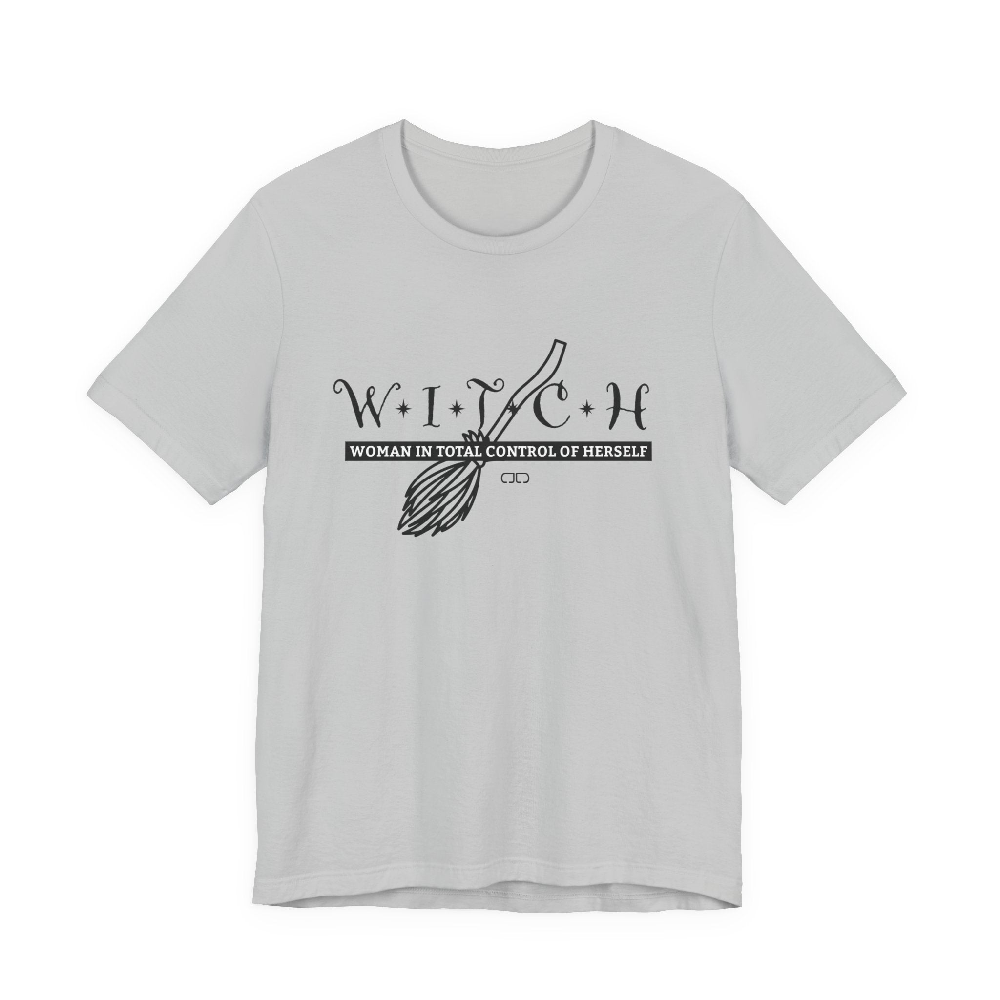 Witch Woman In Control of Herself Tee - Unisex Jersey Short Sleeve Shirt, Perfect for Witches, Gift for Halloween, Spiritual Wear, Self-Empowerment Apparel