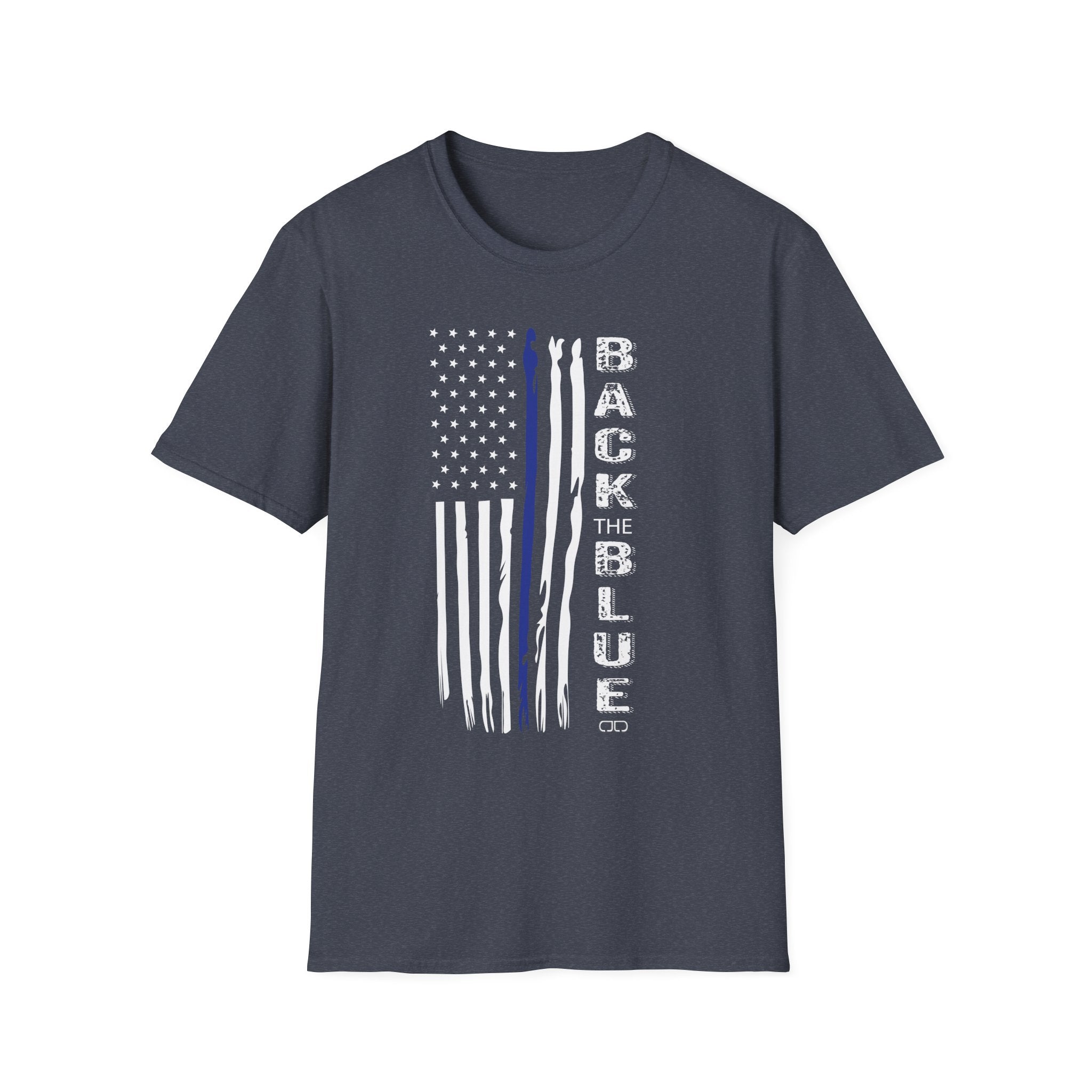 Back the Blue Unisex T-Shirt, Softstyle Tee, Police Support Shirt, Patriotic Gift, Law Enforcement Apparel