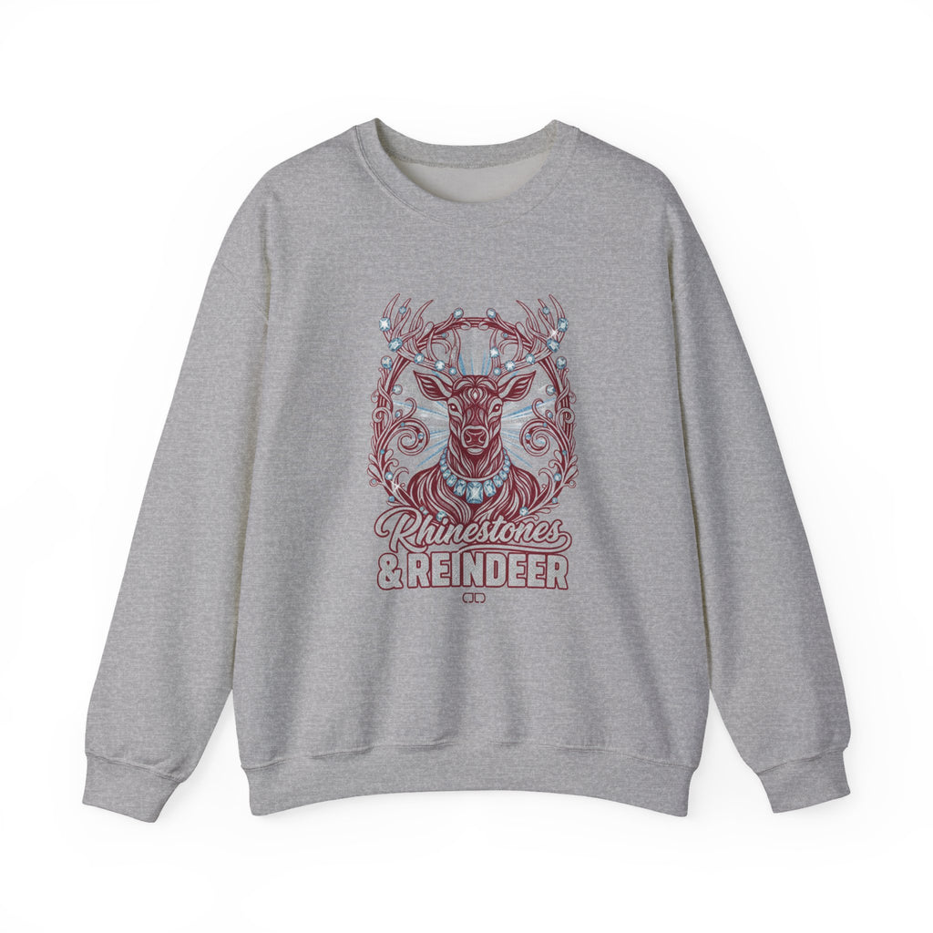 Rhinestones & Reindeer Crewneck Sweatshirt