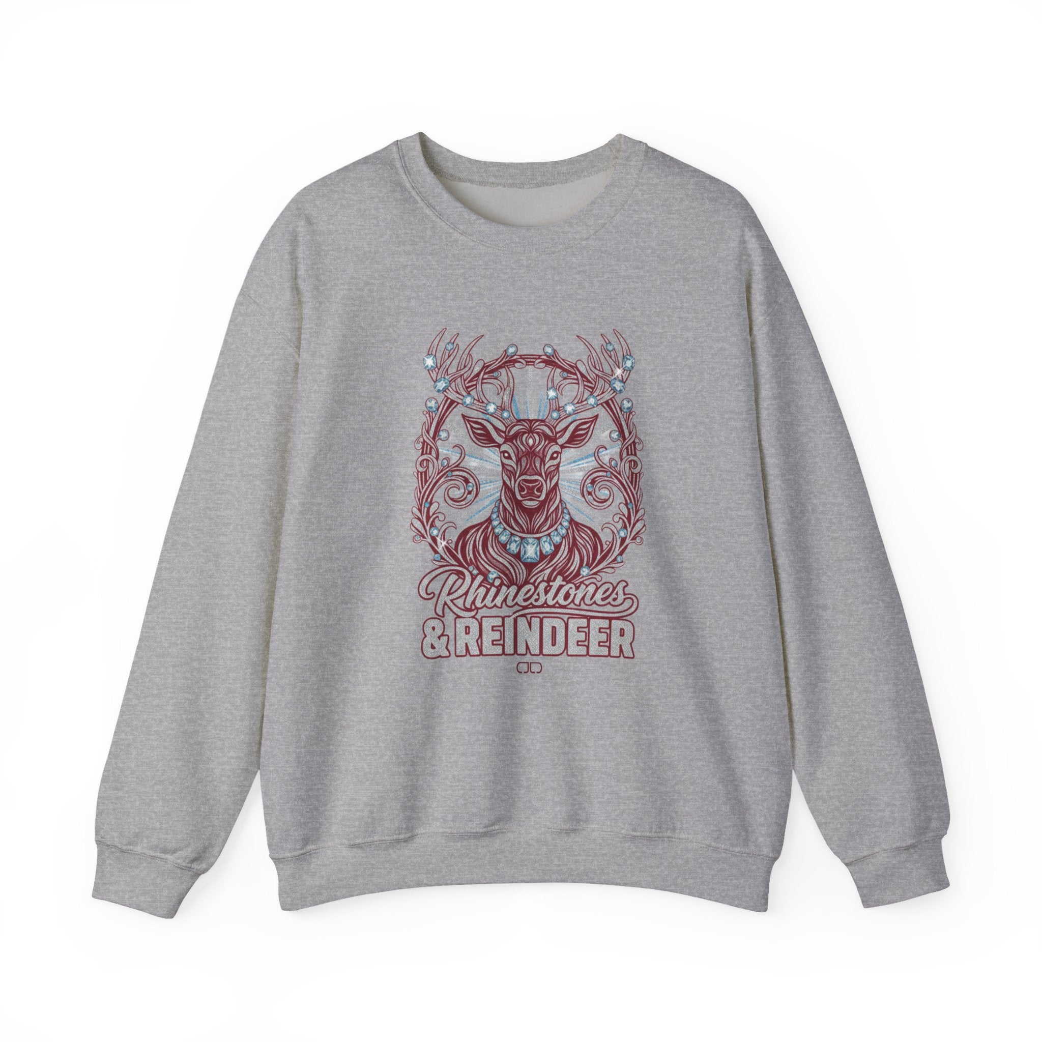 Rhinestones & Reindeer Crewneck Sweatshirt