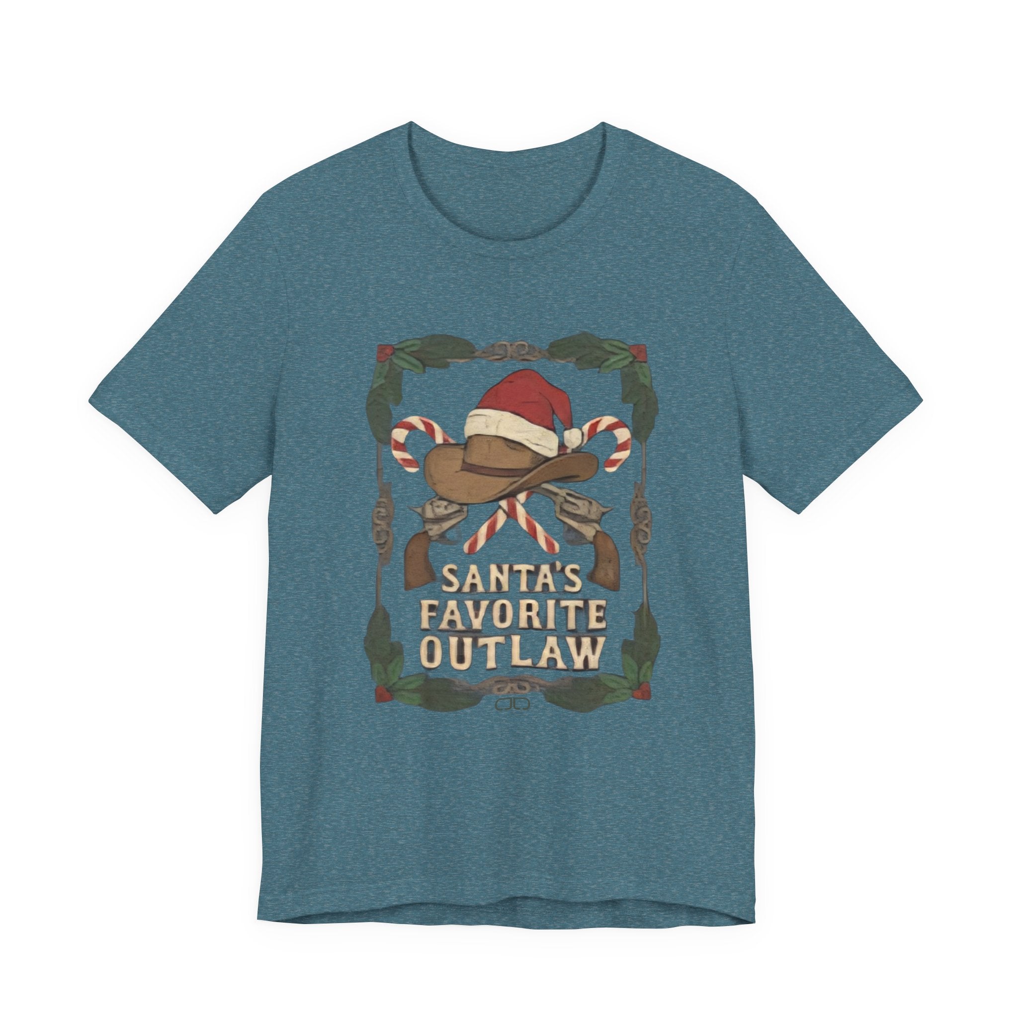 Santa’s Favorite Outlaw Tee — Funny Christmas Graphic T-Shirt