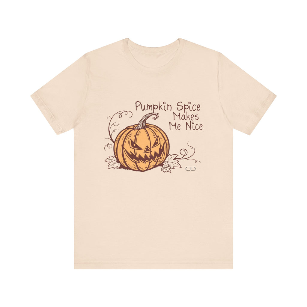 Pumpkin Spice Short Sleeve Tee | Fall Halloween T-Shirt, Funny Graphic Tee, Seasonal Fashion, Autumn Gift, Unisex Tee