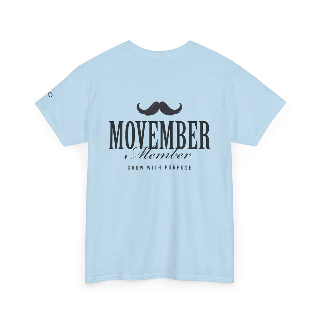 Movember Member  | Comfortable Cotton Shirt, Gifts, Fundraisers, Casual Wear, Everyday Style