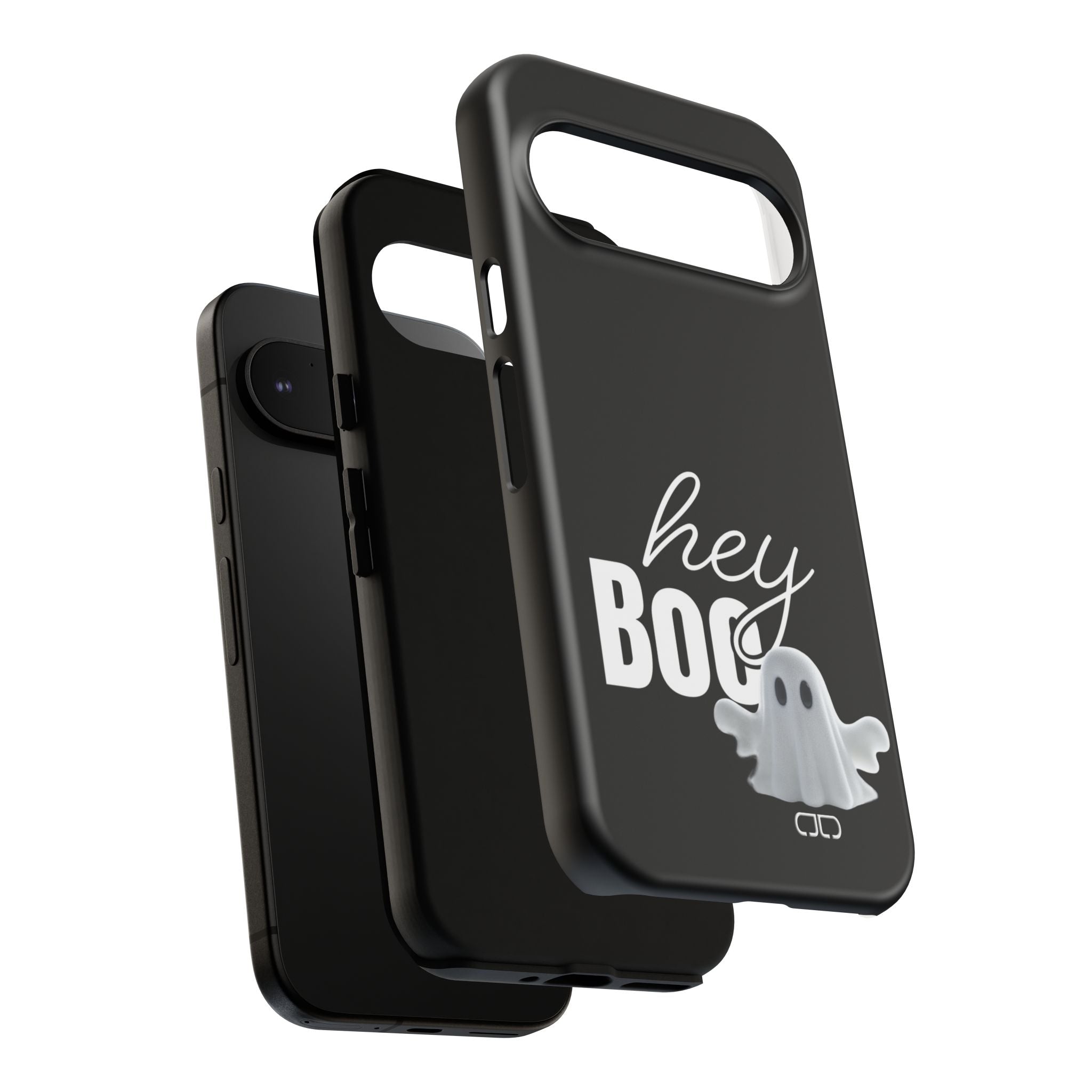 Hey Boo Tough Case, Ghost-Themed Phone Case, Cute Halloween Accessory, Spooky Gift for Friends, Tech Halloween Decor