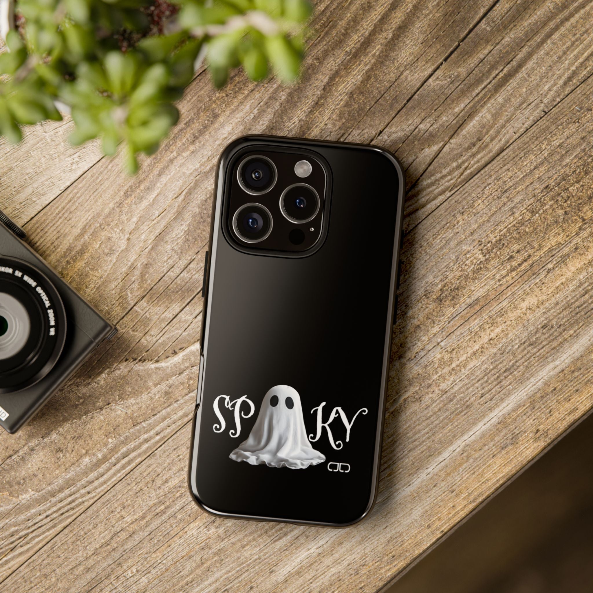 Spooky Ghost Phone Case, Halloween Accessories, Cute Phone Cover, Unique Gift for Ghost Lovers, Trendy Smartphone Decor