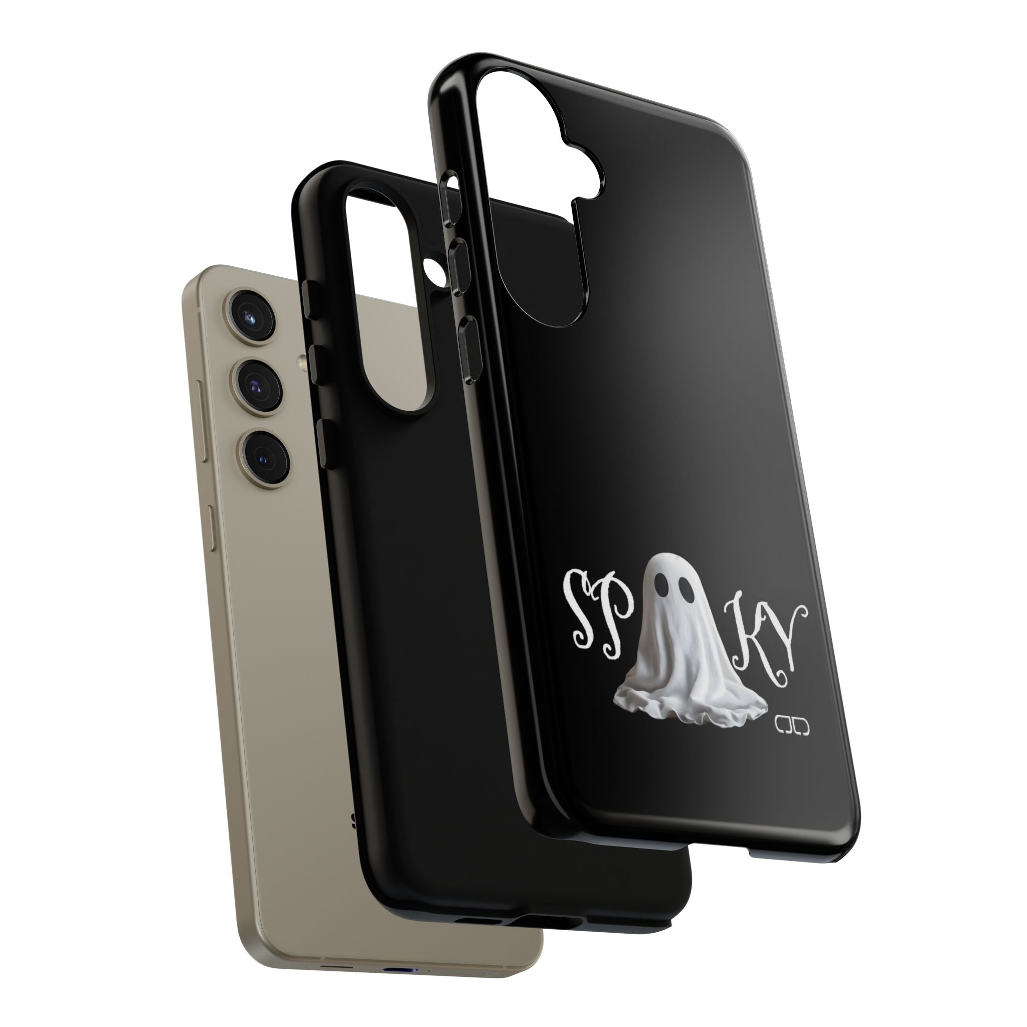 Spooky Ghost Phone Case, Halloween Accessories, Cute Phone Cover, Unique Gift for Ghost Lovers, Trendy Smartphone Decor