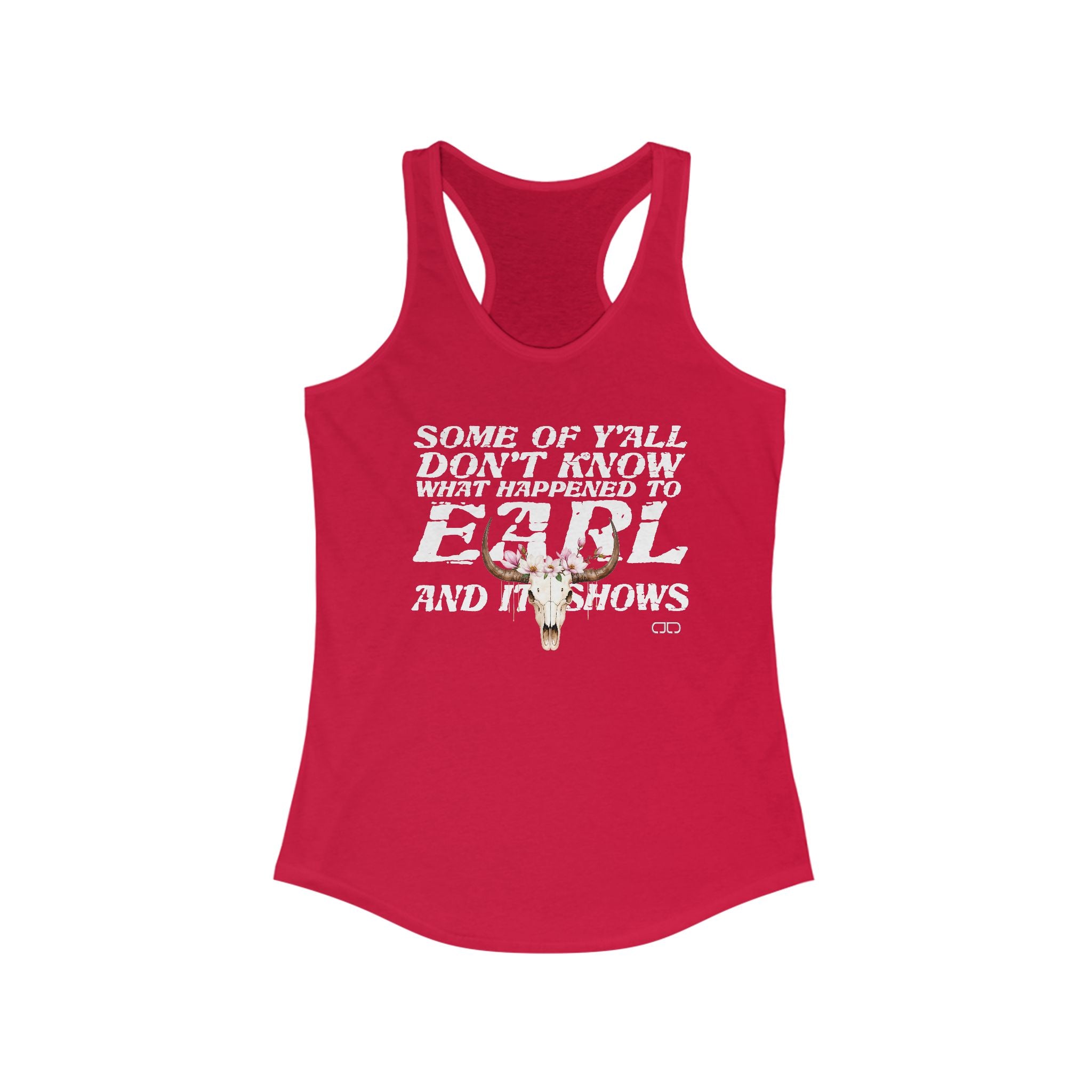EARL Bohemian Floral Skull Tank Top, Casual Summer Top, Perfect for Festivals, Gifts for Her, Trendy Workout Wear