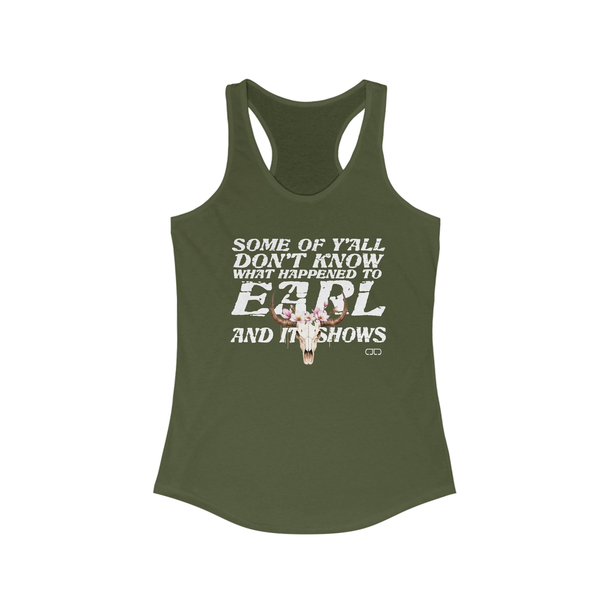 EARL Bohemian Floral Skull Tank Top, Casual Summer Top, Perfect for Festivals, Gifts for Her, Trendy Workout Wear