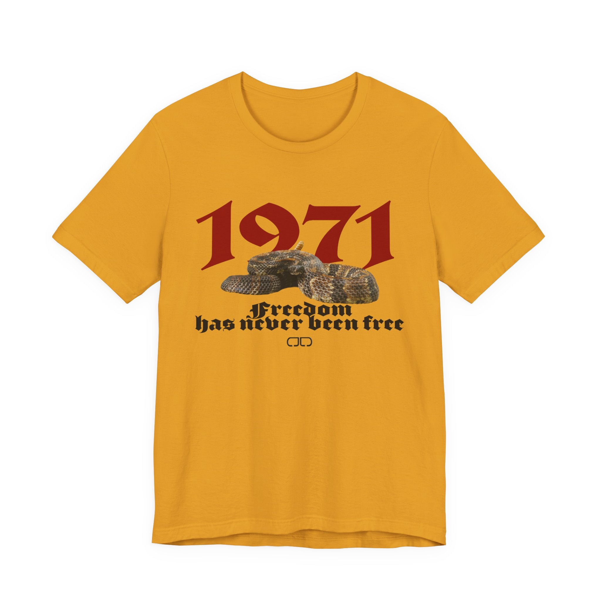 1971 'Freedom Has Never Been Free' Retro Graphic Tee
