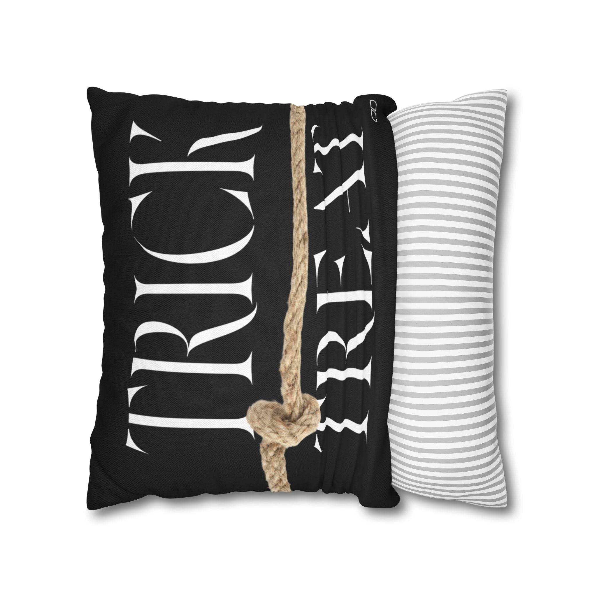 Halloween Trick or Treat Pillowcase, Spun Polyester Home Decor, Cozy Autumn Vibes, Seasonal Cushion Cover, Perfect for Fall Celebrations