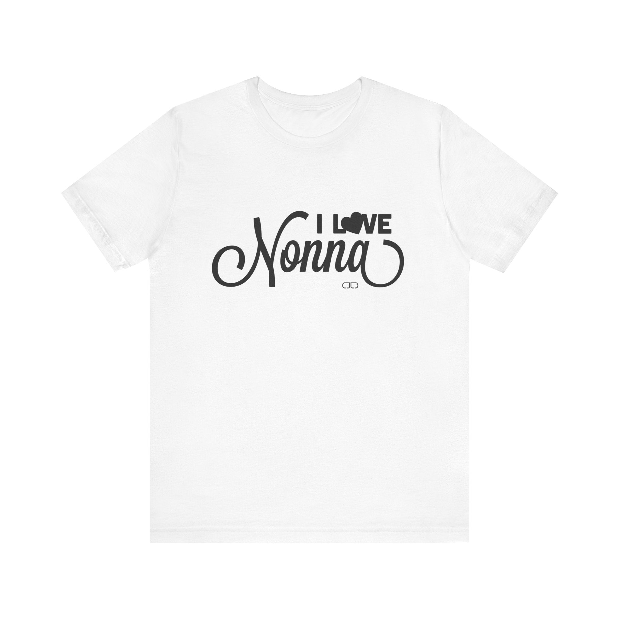 I Love Nonna Unisex Jersey Short Sleeve Tee, Gift for Grandma, Mother's Day, Family Reunion, Comfortable Casual Wear, Cozy Tee