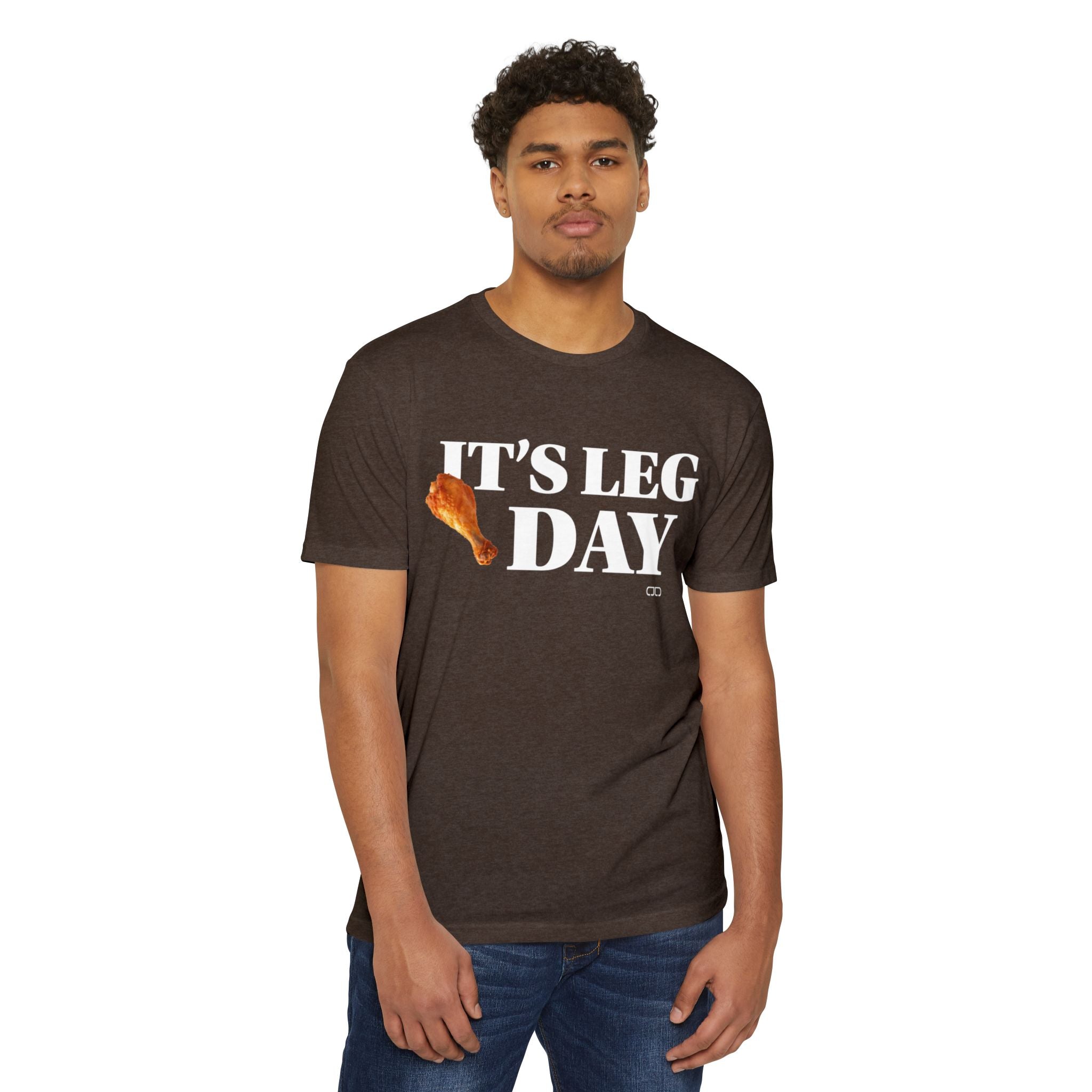 Funny Chicken Leg Day Unisex T-Shirt | Workout Humor Tee, Gym Shirt, Fitness Gift, Casual Wear, Foodie Apparel