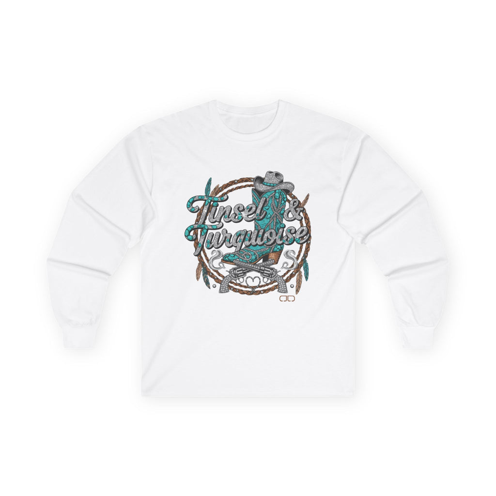 Tinsel & Turquoise Long Sleeve Tshirt