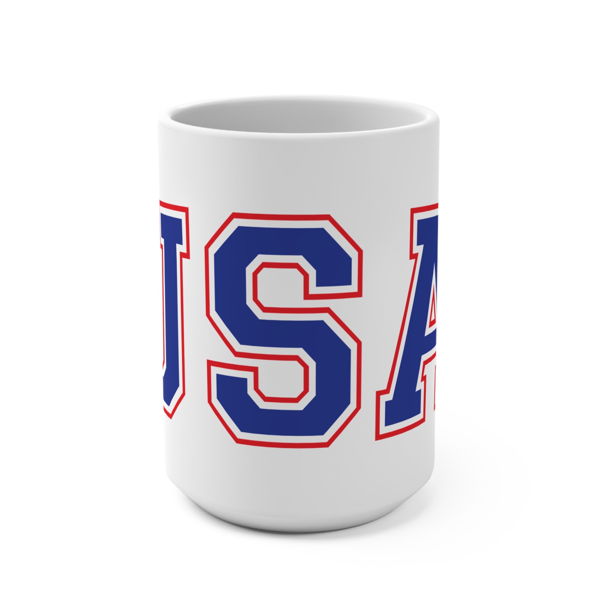 USA Themed Mug, 15oz Coffee Cup, Patriotic Gift for Independence Day, Sports Events, & Everyday Use