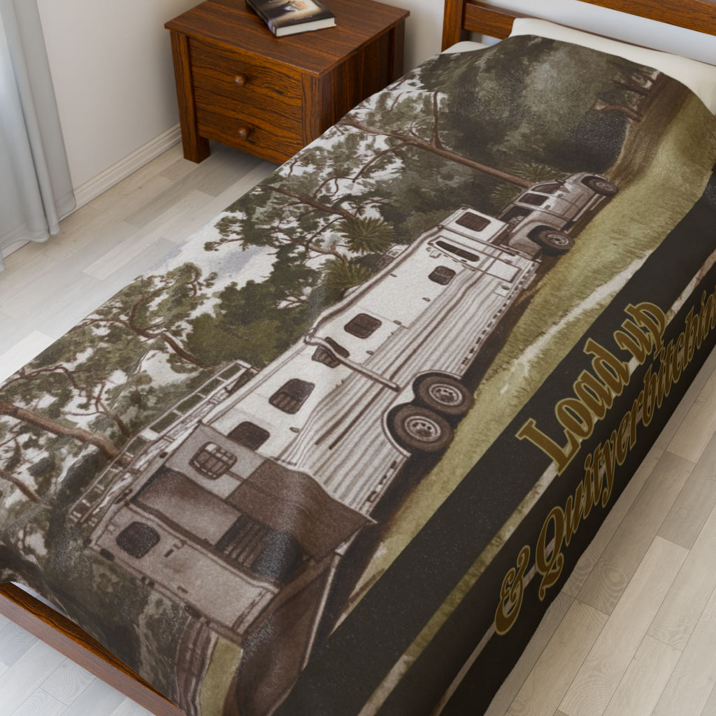 Load Up & Quityerbitchin - Perfect for Outdoor Adventures, Gifts for Equestrians, Home Decor, Snuggle Time
