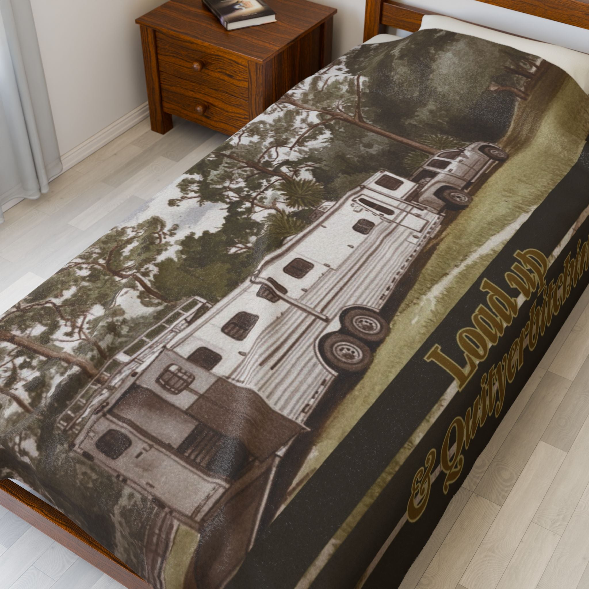 Load Up & Quityerbitchin - Perfect for Outdoor Adventures, Gifts for Equestrians, Home Decor, Snuggle Time