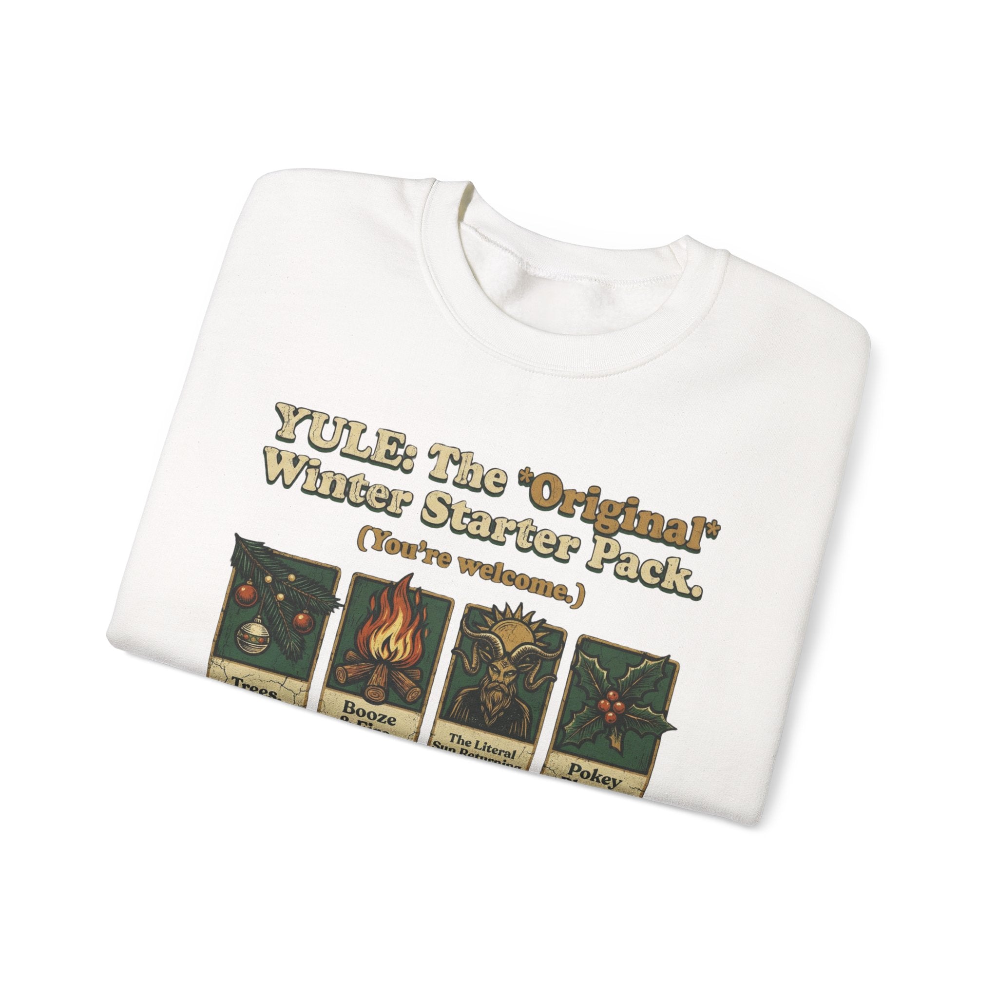 Holiday Yule Winter Starter Pack Sweatshirt — Cozy Seasonal Crewneck