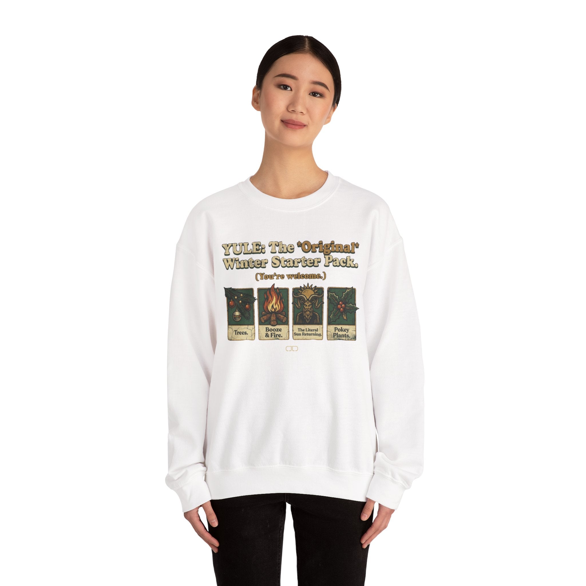 Holiday Yule Winter Starter Pack Sweatshirt — Cozy Seasonal Crewneck