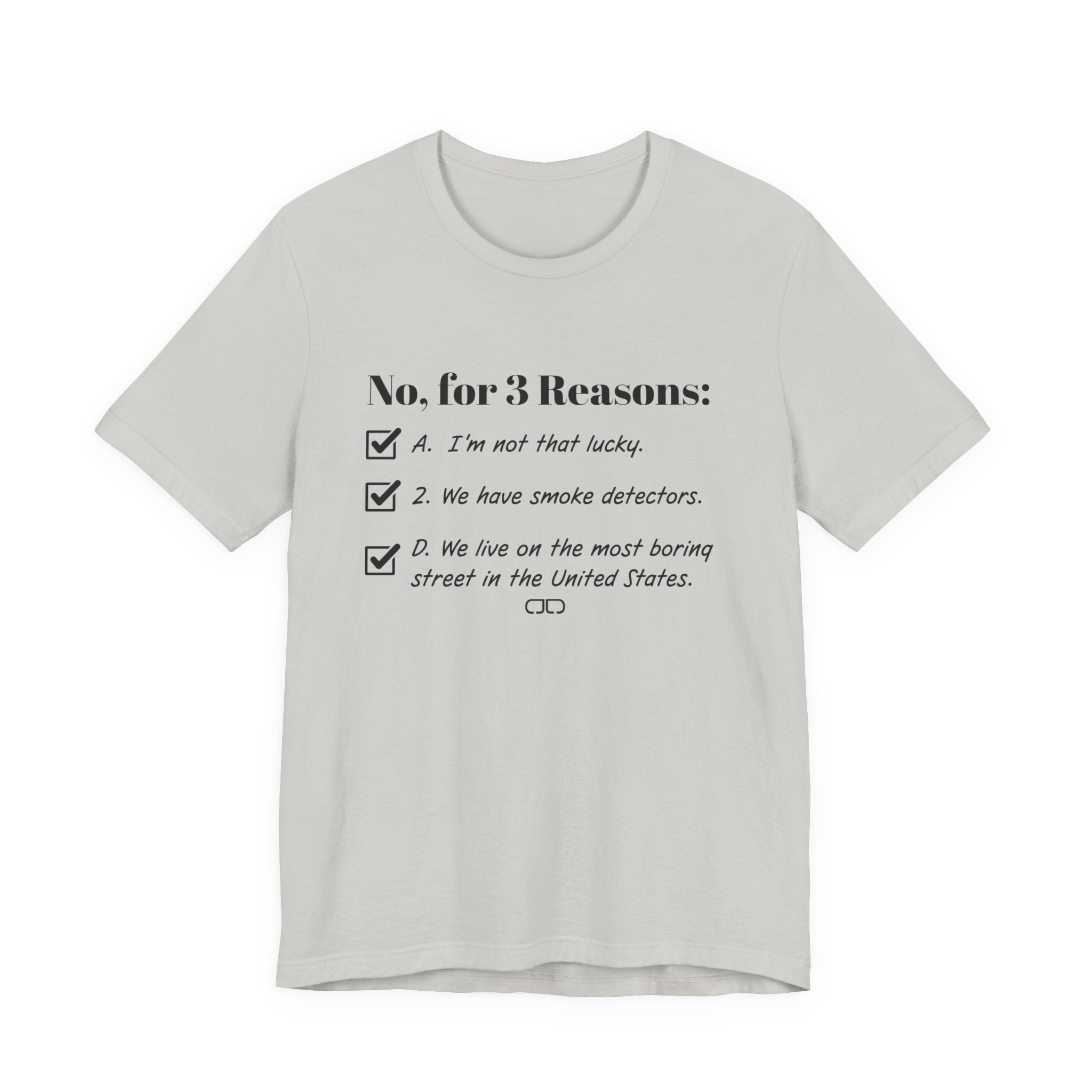 No. for 3 Reasons Tshirt