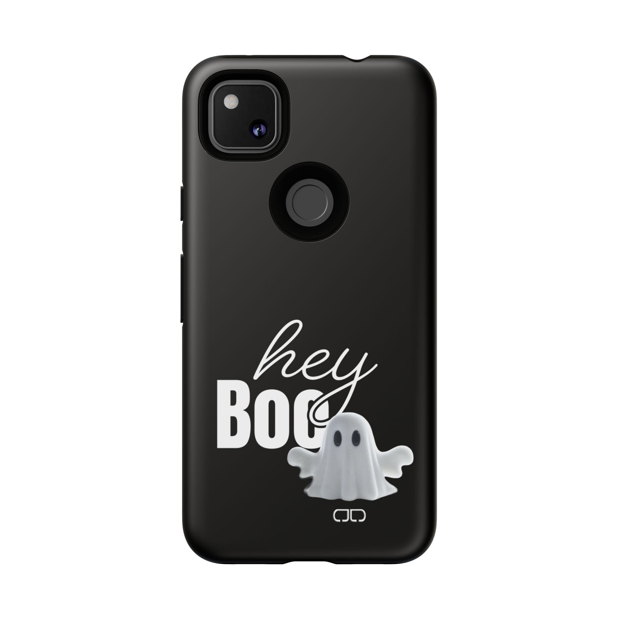 Hey Boo Tough Case, Ghost-Themed Phone Case, Cute Halloween Accessory, Spooky Gift for Friends, Tech Halloween Decor