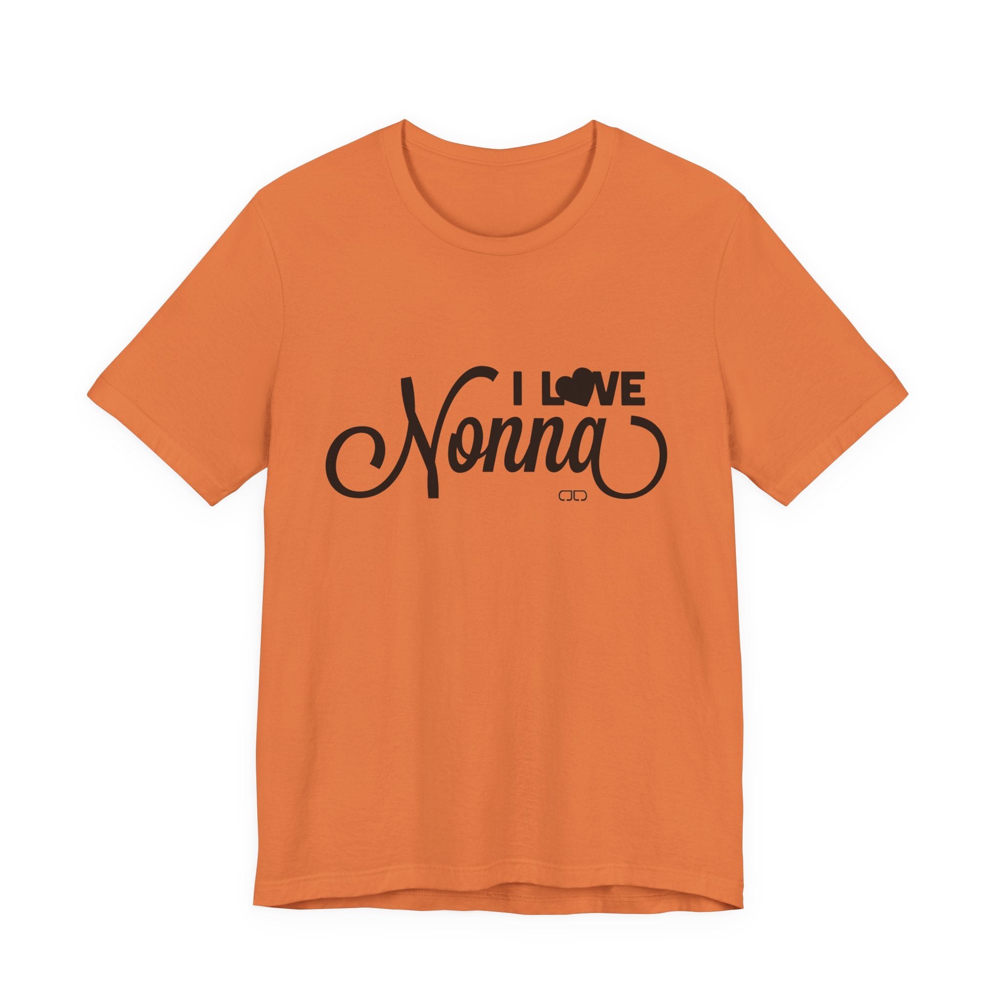 I Love Nonna Unisex Jersey Short Sleeve Tee, Gift for Grandma, Mother's Day, Family Reunion, Comfortable Casual Wear, Cozy Tee