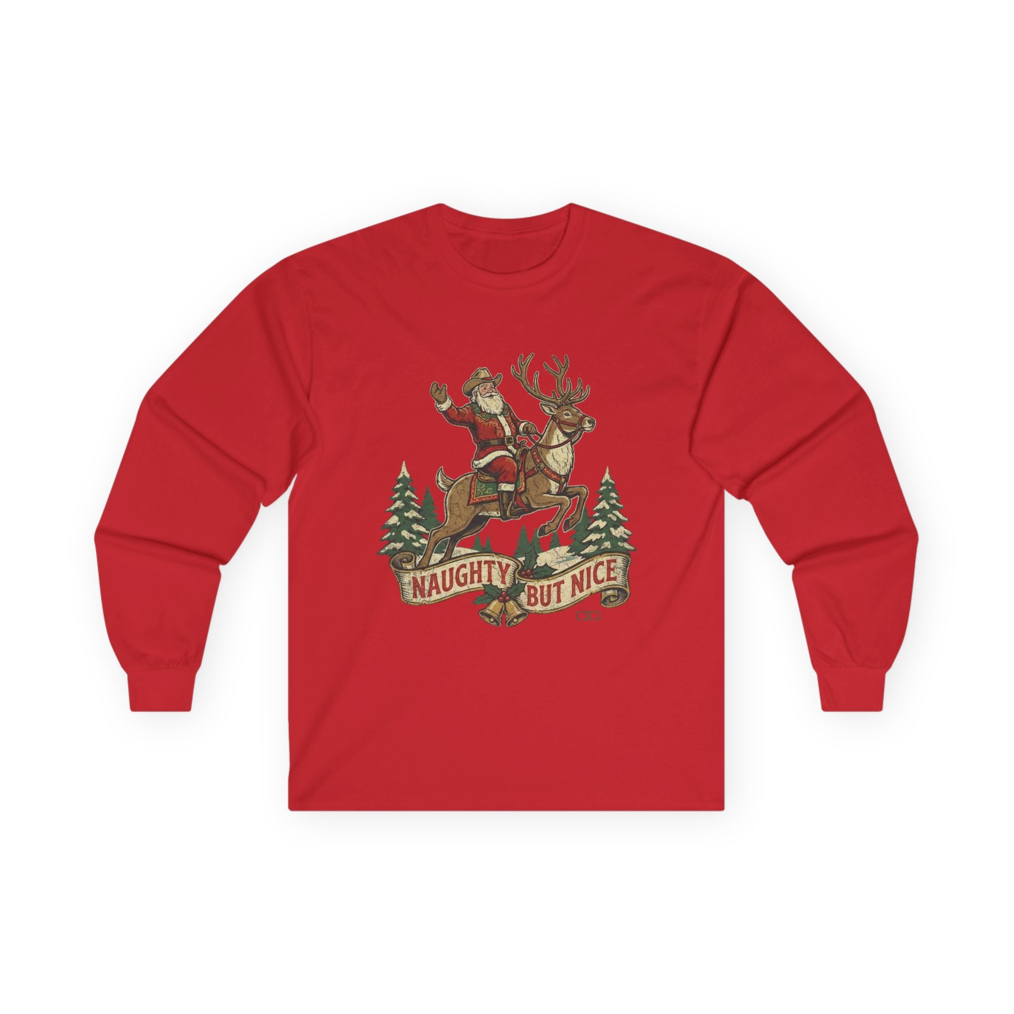 Naughty But Nice Santa Long Sleeve Tee