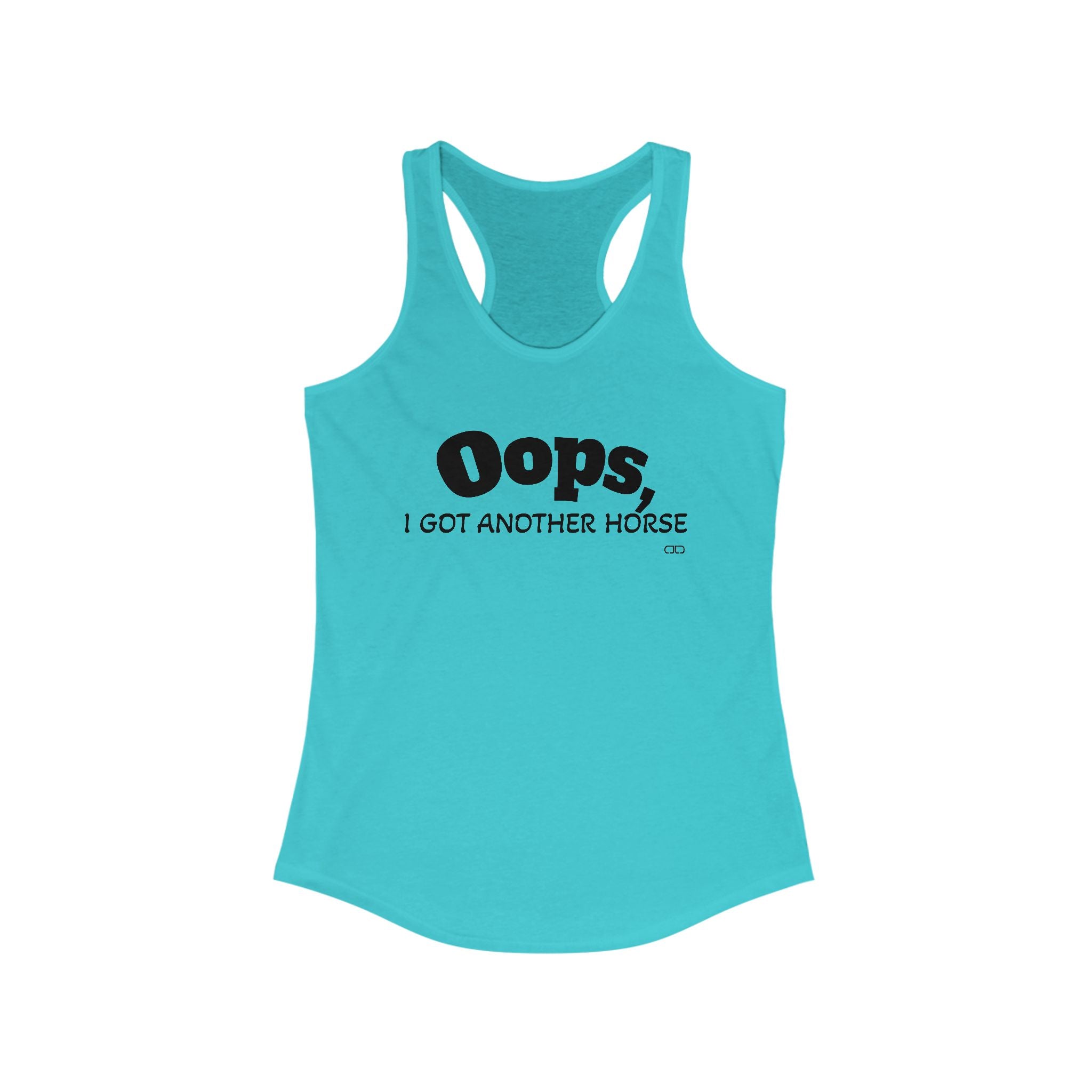 Oops... Women's Racerback Tank, Fun Summer Top, Casual Fitness Wear, Gift for Friends, Workout Attire