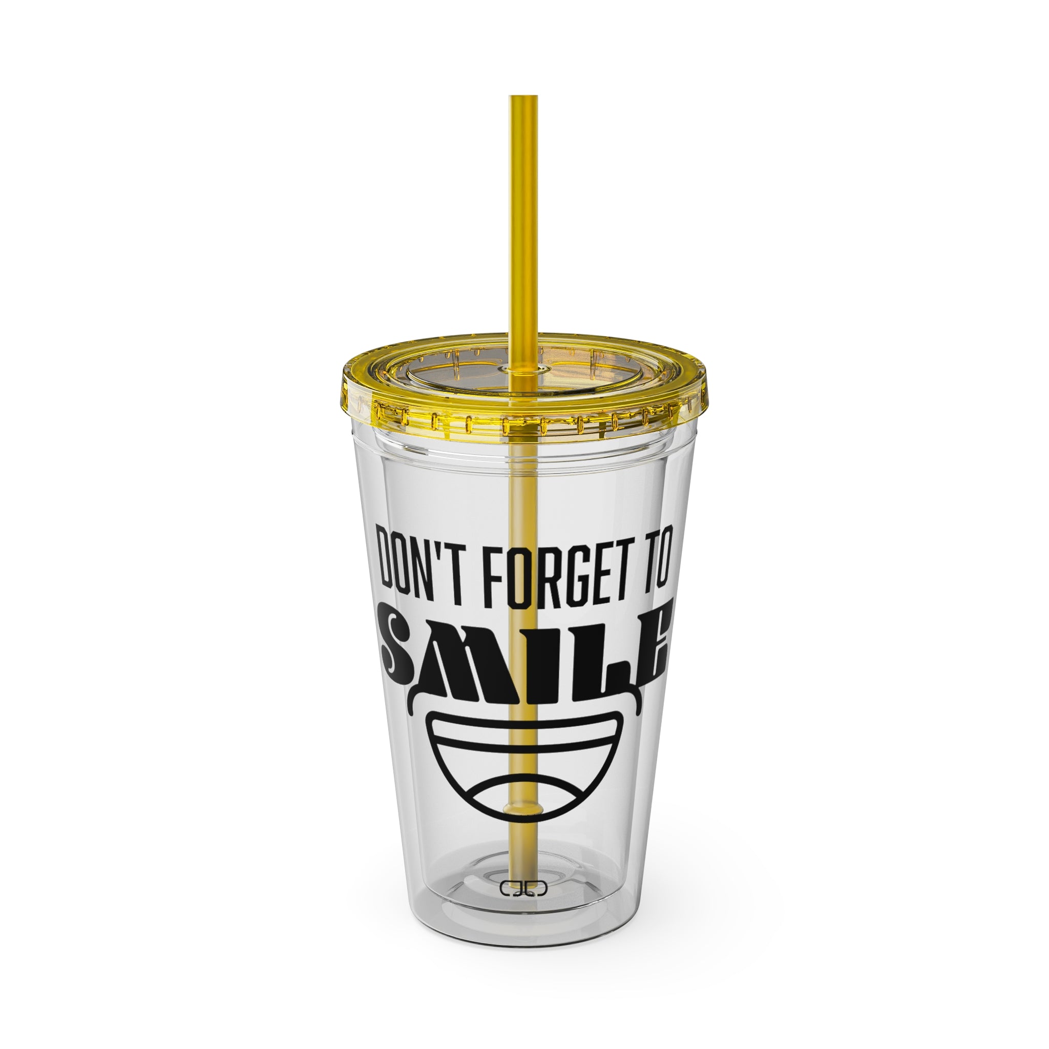 Don't Forget to Smile - Fun Travel Mug, Motivational Drinkware, Summer Beach Cup, Gift for Friends, [...]