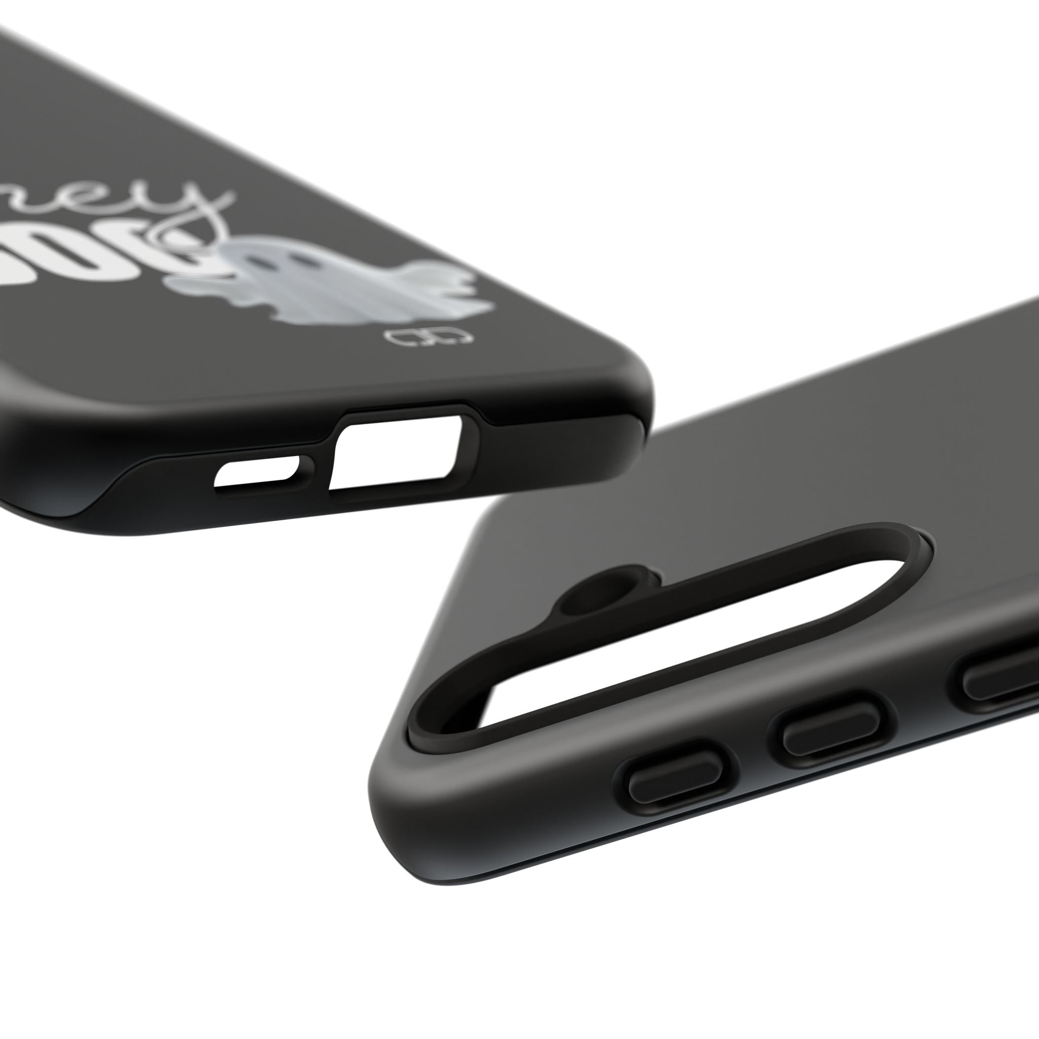 Hey Boo Tough Case, Ghost-Themed Phone Case, Cute Halloween Accessory, Spooky Gift for Friends, Tech Halloween Decor