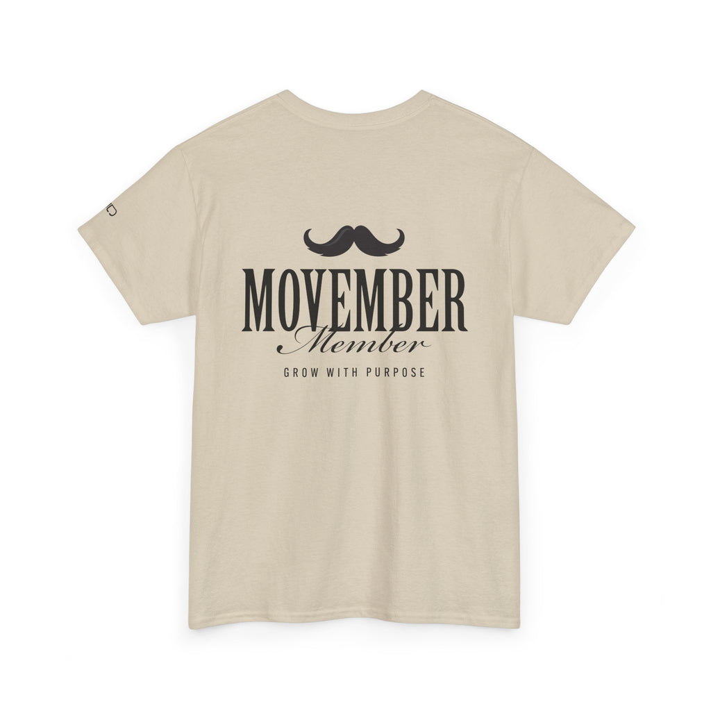 Movember Member  | Comfortable Cotton Shirt, Gifts, Fundraisers, Casual Wear, Everyday Style