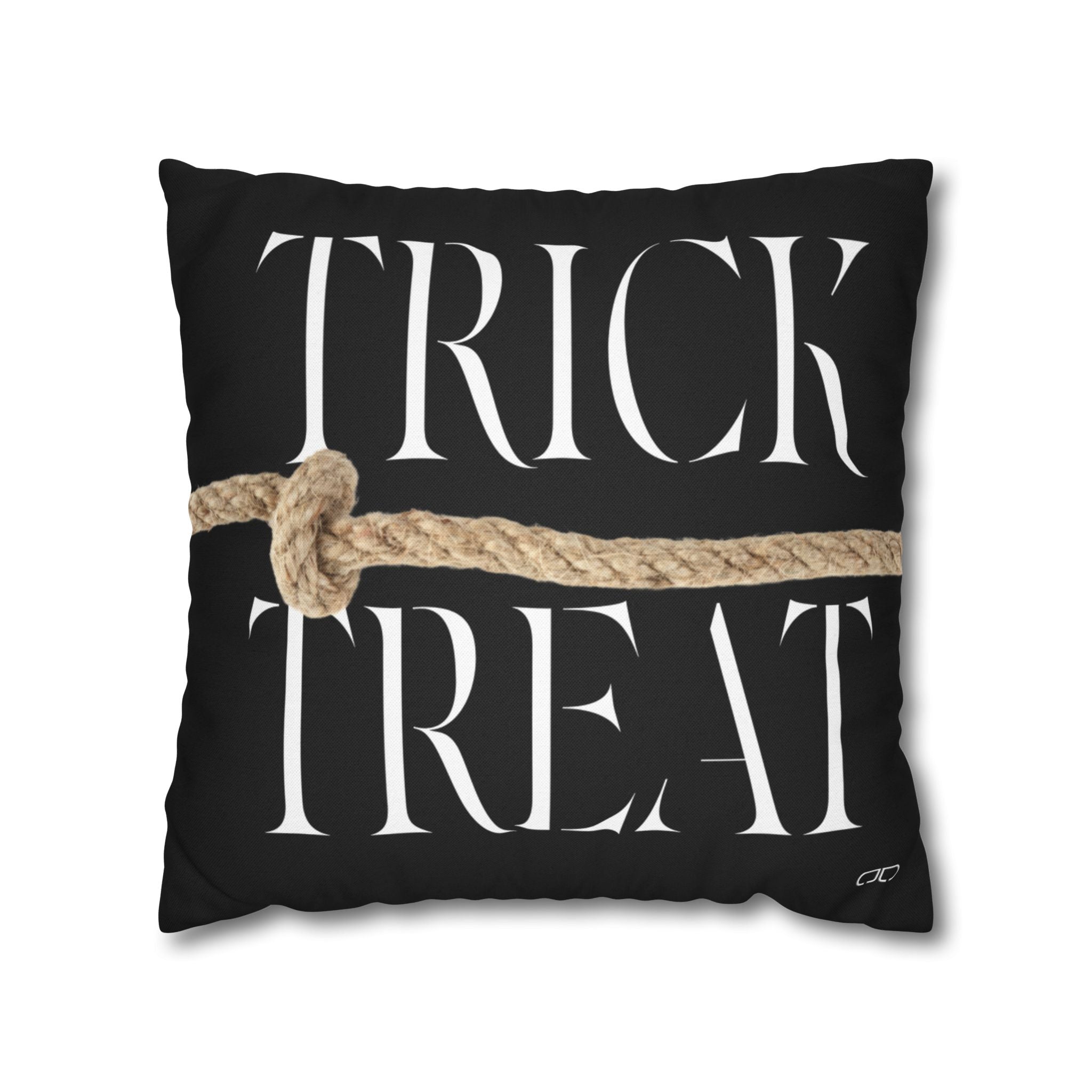 Halloween Trick or Treat Pillowcase, Spun Polyester Home Decor, Cozy Autumn Vibes, Seasonal Cushion Cover, Perfect for Fall Celebrations