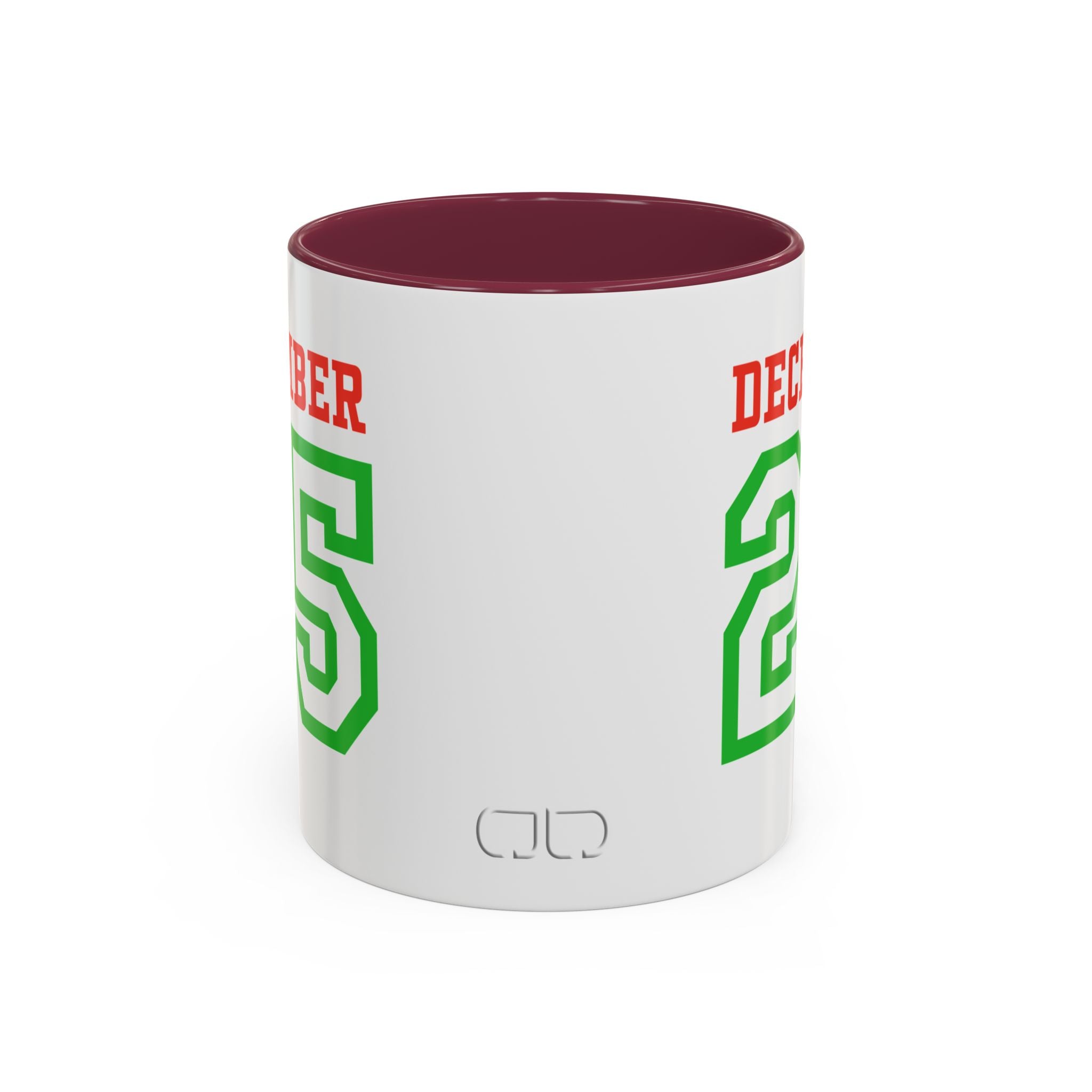 December 25 Christmas Mug — Festive Green & Red Holiday Coffee Cup (11oz/15oz)