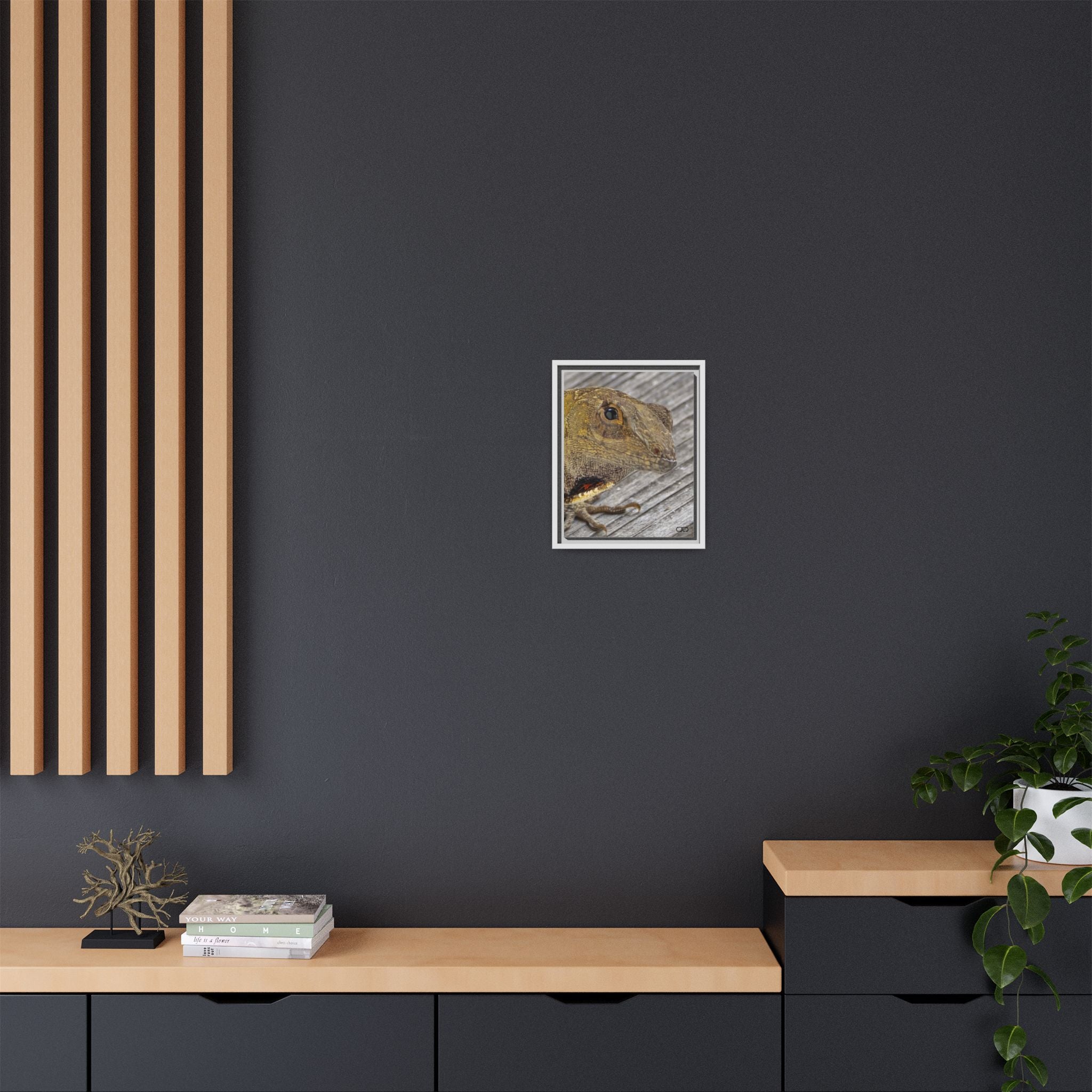 Brown Anole Art Print | Multi-color Reptile Decor | Home & Office Wall Art, Nature Lover Gift, Unique Animal Artwork, Birthday Decor