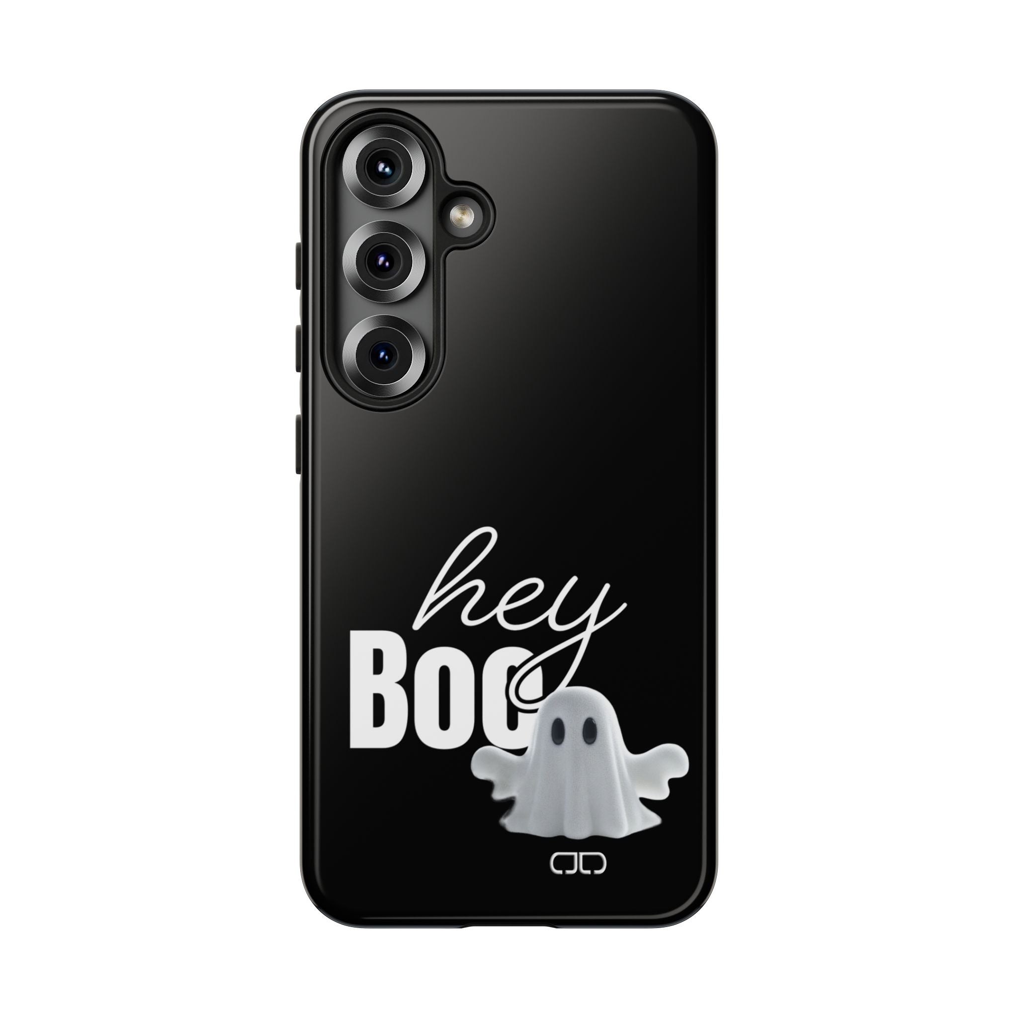 Hey Boo Tough Case, Ghost-Themed Phone Case, Cute Halloween Accessory, Spooky Gift for Friends, Tech Halloween Decor