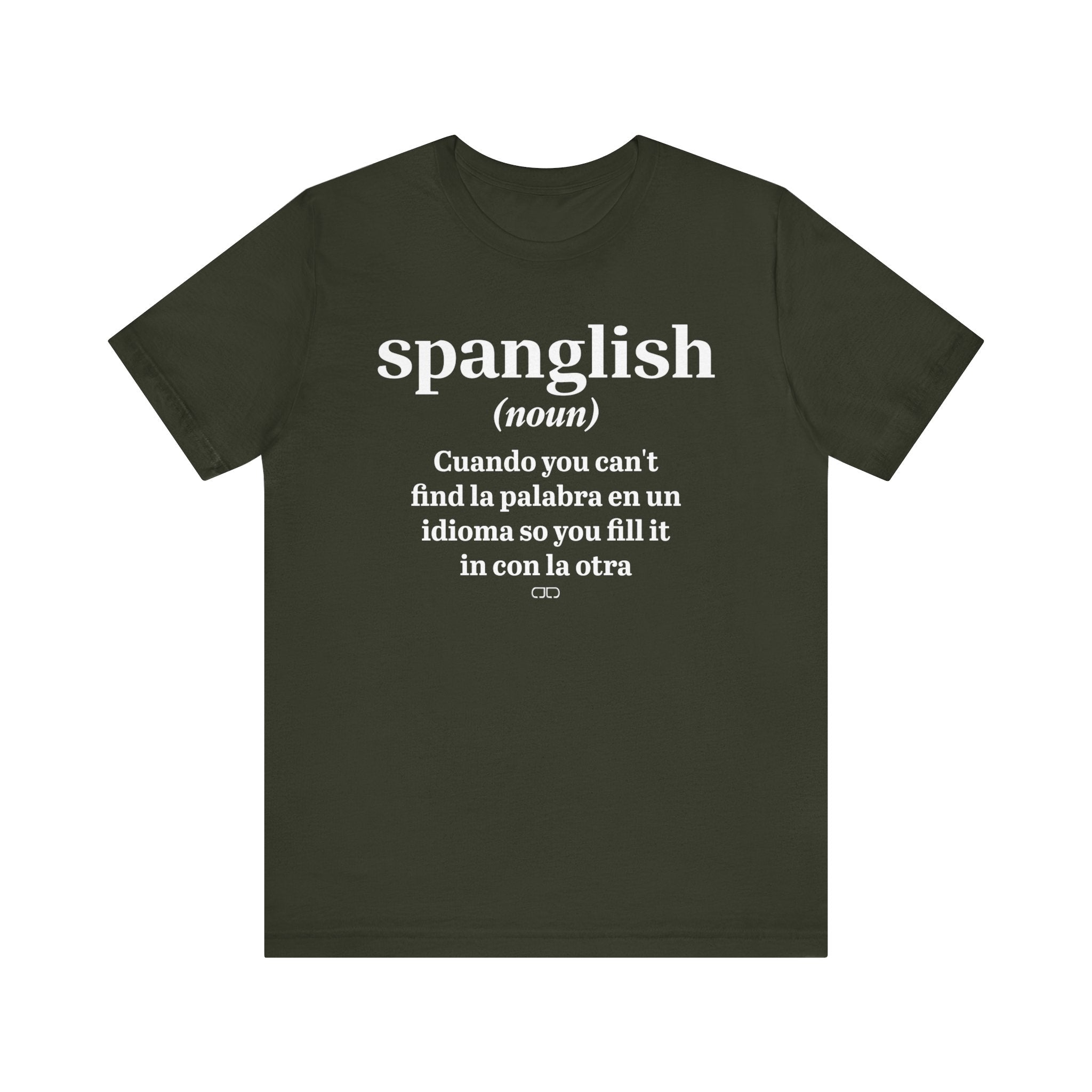 Spanglish Definition Tee, Bilingual T-Shirt, Unisex Language Shirt, Gift for Spanish Learners, Fun Casual Wear