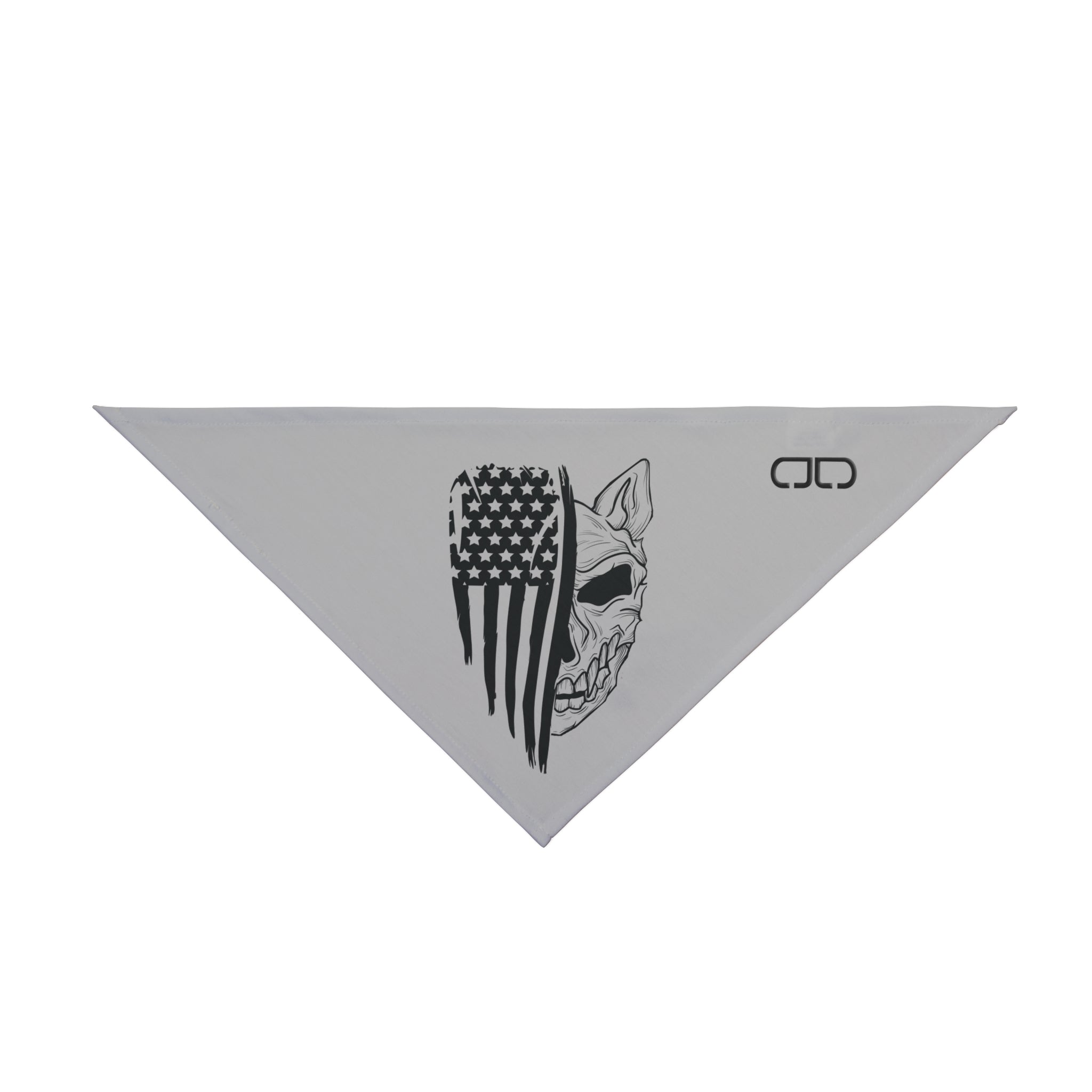 Patriotic Pet Bandana with Skull Design, Dog Accessory, USA Flag Dog Apparel, Pet Fashion for Holidays, Gift for Dog Lovers