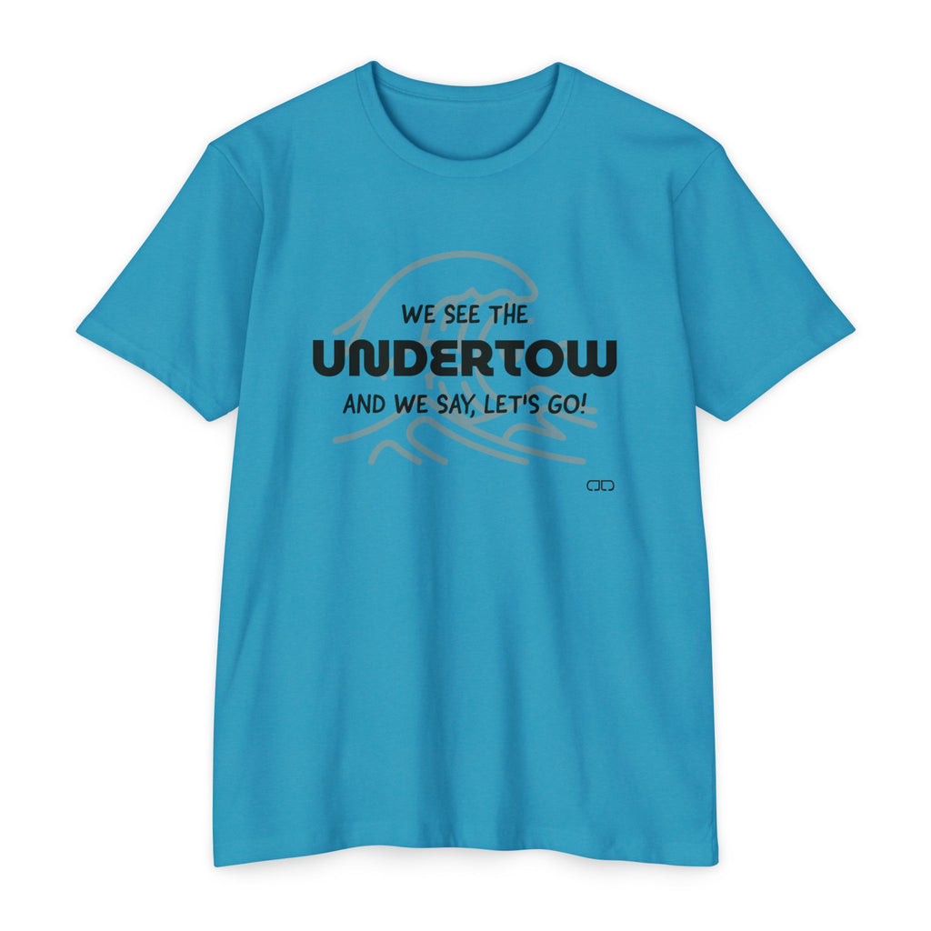 Undertow Coastal Vibe T-Shirt | Wave Graphic Tee, Surfing Apparel, Beach Lover Gift, Relaxed Casual Style, Summer Fun, Unisex Clothing
