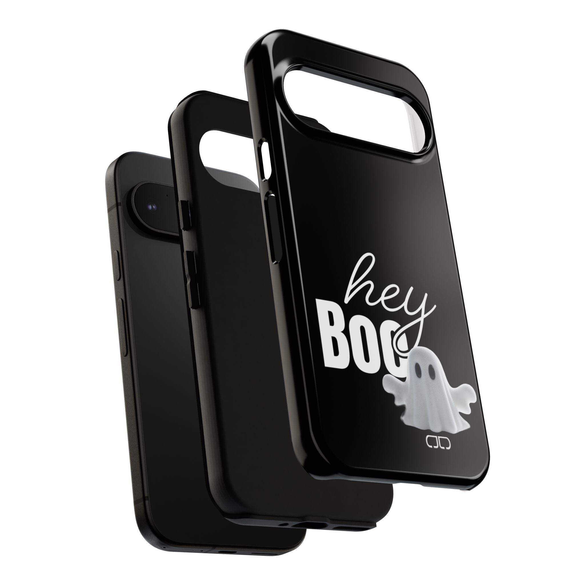 Hey Boo Tough Case, Ghost-Themed Phone Case, Cute Halloween Accessory, Spooky Gift for Friends, Tech Halloween Decor