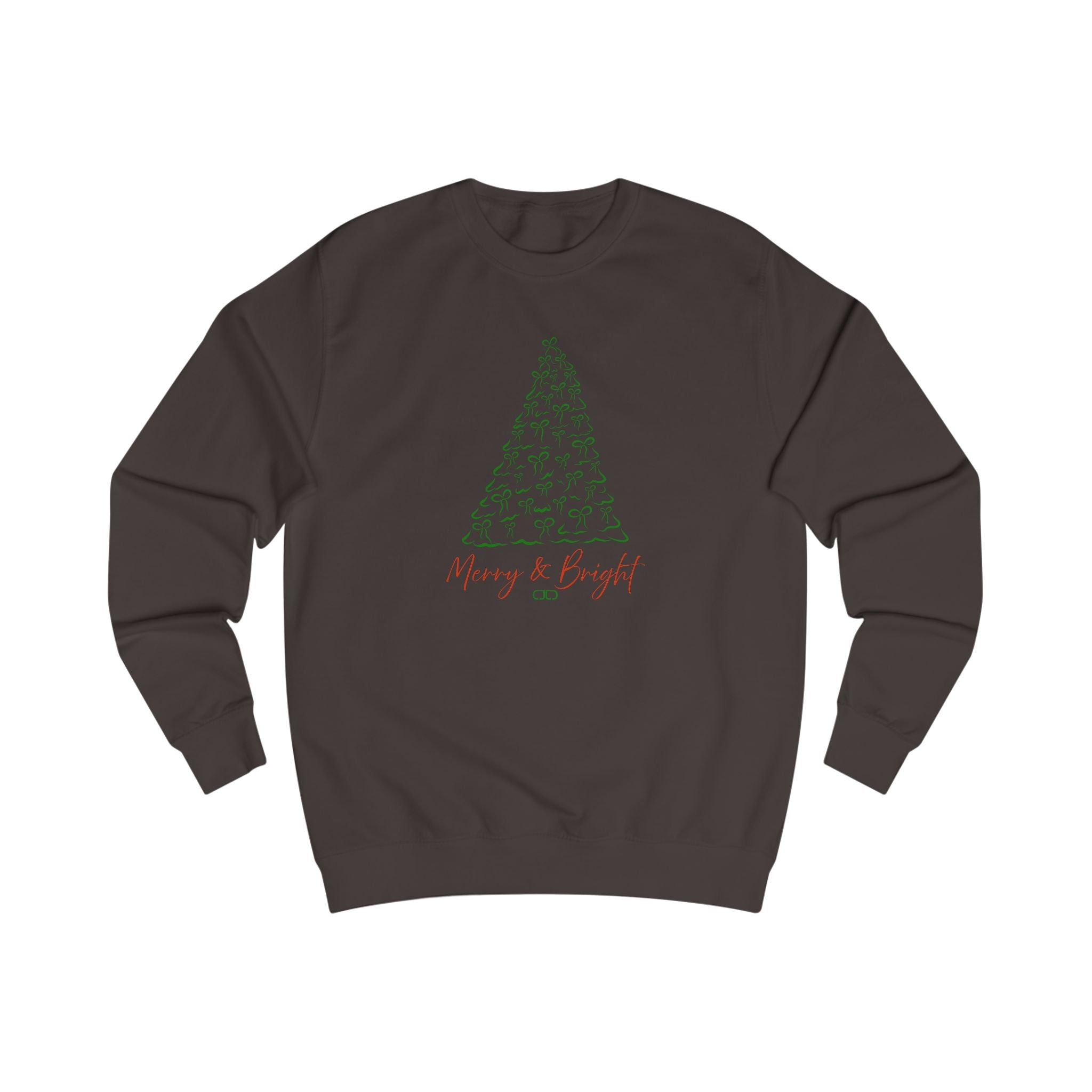 Merry & Bright Christmas Tree Sweatshirt — Holiday Graphic Crewneck