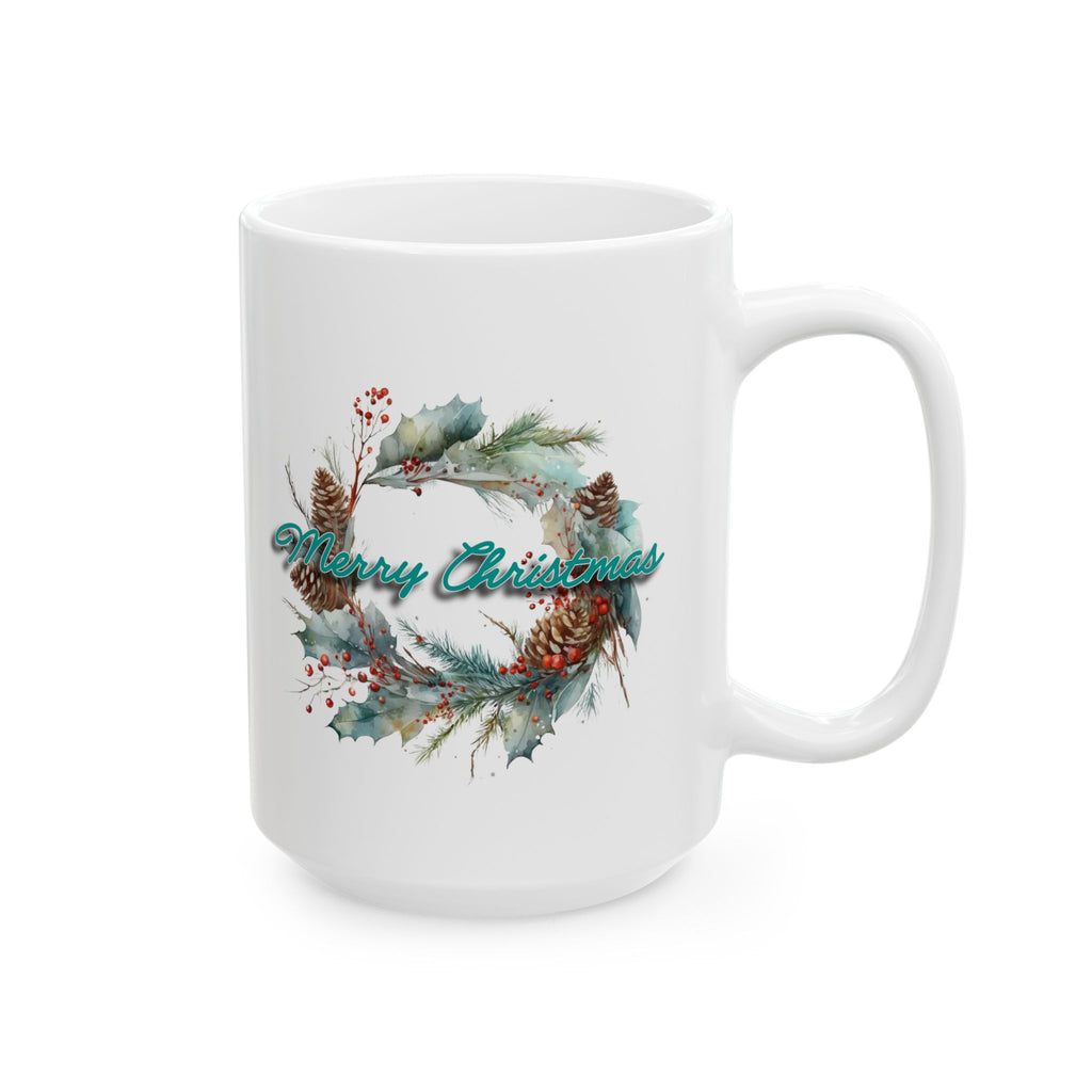 Merry Christmas Rustic Winter Tea Coffee Cup (11oz/15oz)