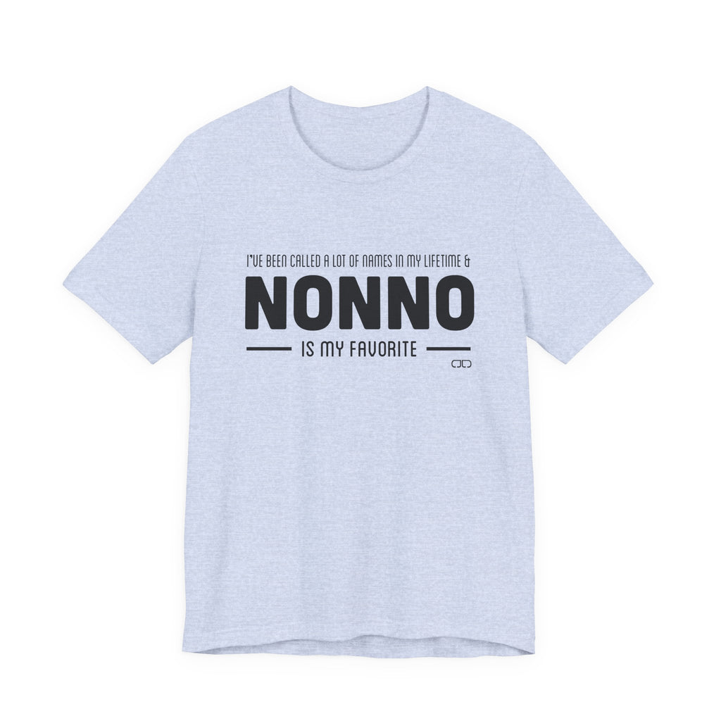 Grandparent Favorite Unisex Tee, Gifts for Grandparents, Family Reunion Shirt, Cute Nonno T-Shirt, Birthday Gift for Grandpa