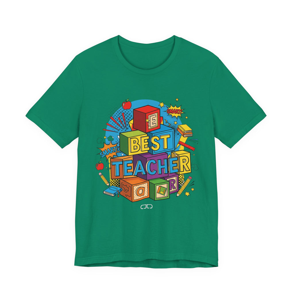 Best Teacher Unisex Jersey Tee - Fun Gift for Educators, Teacher Appreciation, Back to School, Classroom Vibes, Inspirational T-Shirt