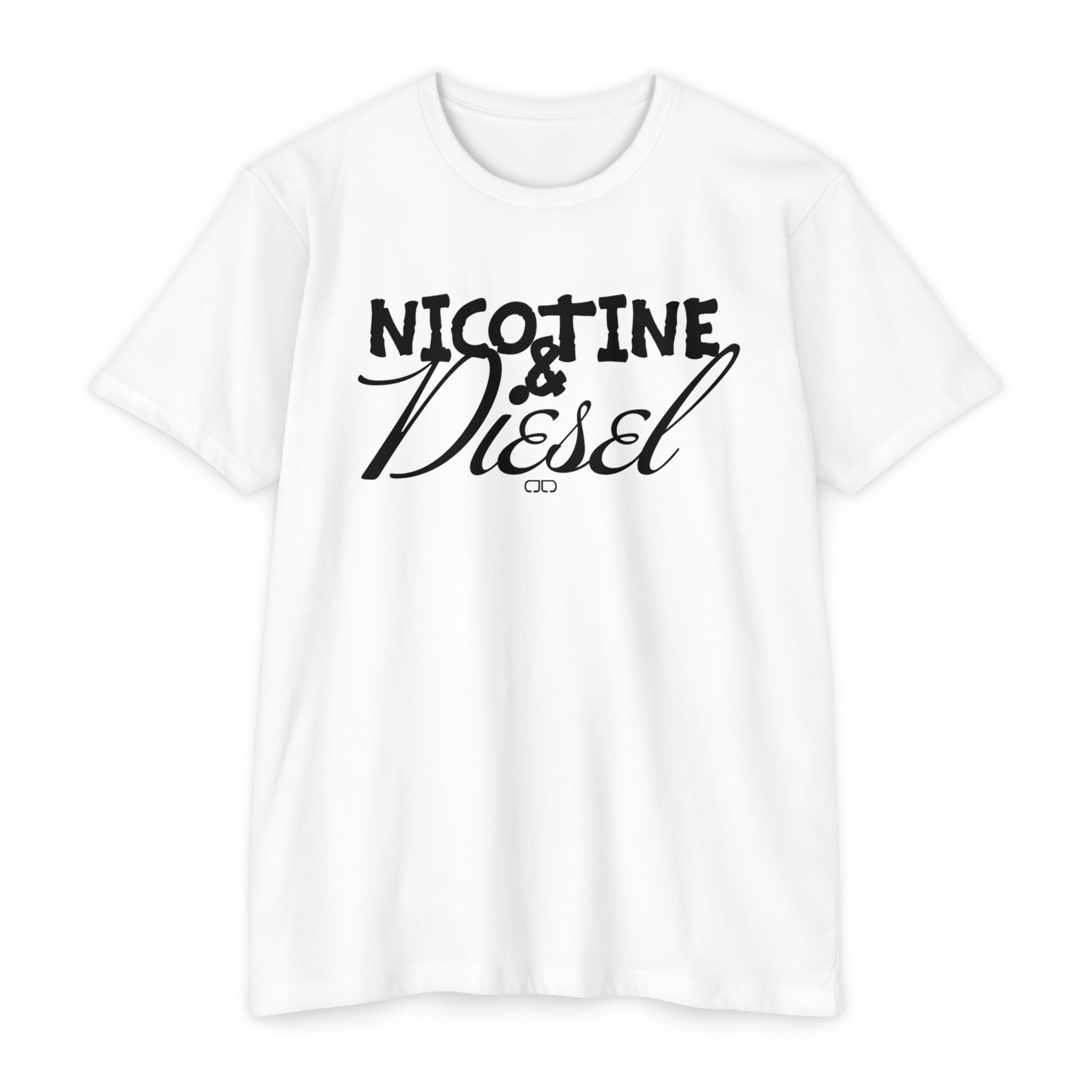 Unisex Nicotine & Diesel T-Shirt | Casual Streetwear, Gift for Smokers, Vintage-Inspired Tee, Relaxed Fit Apparel, Everyday Wear