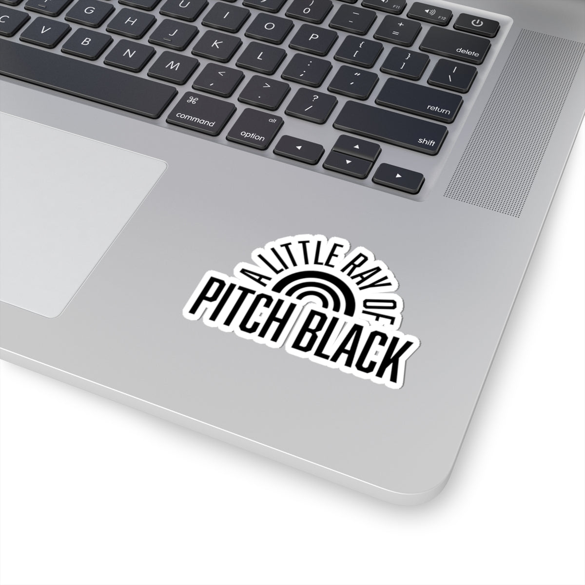 A Little Ray of Pitch Black Kiss-Cut Stickers | Trendy Laptop Decals, Aesthetic Wall Art, Unique Gift Ideas, Vinyl Stickers