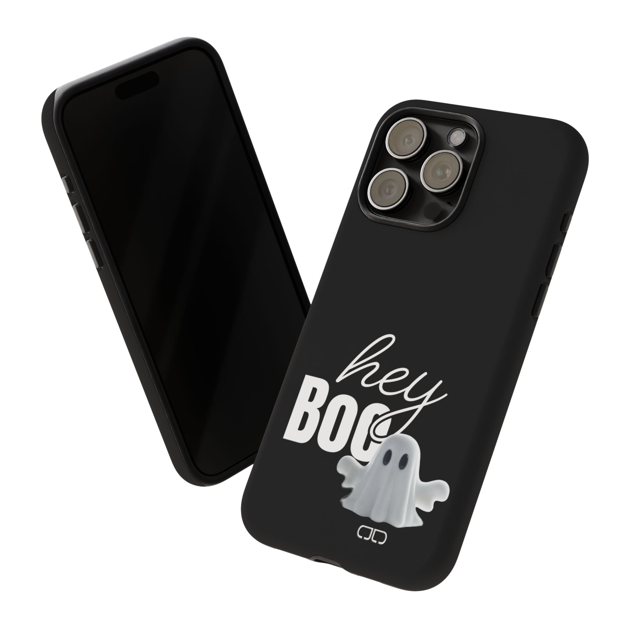 Hey Boo Tough Case, Ghost-Themed Phone Case, Cute Halloween Accessory, Spooky Gift for Friends, Tech Halloween Decor