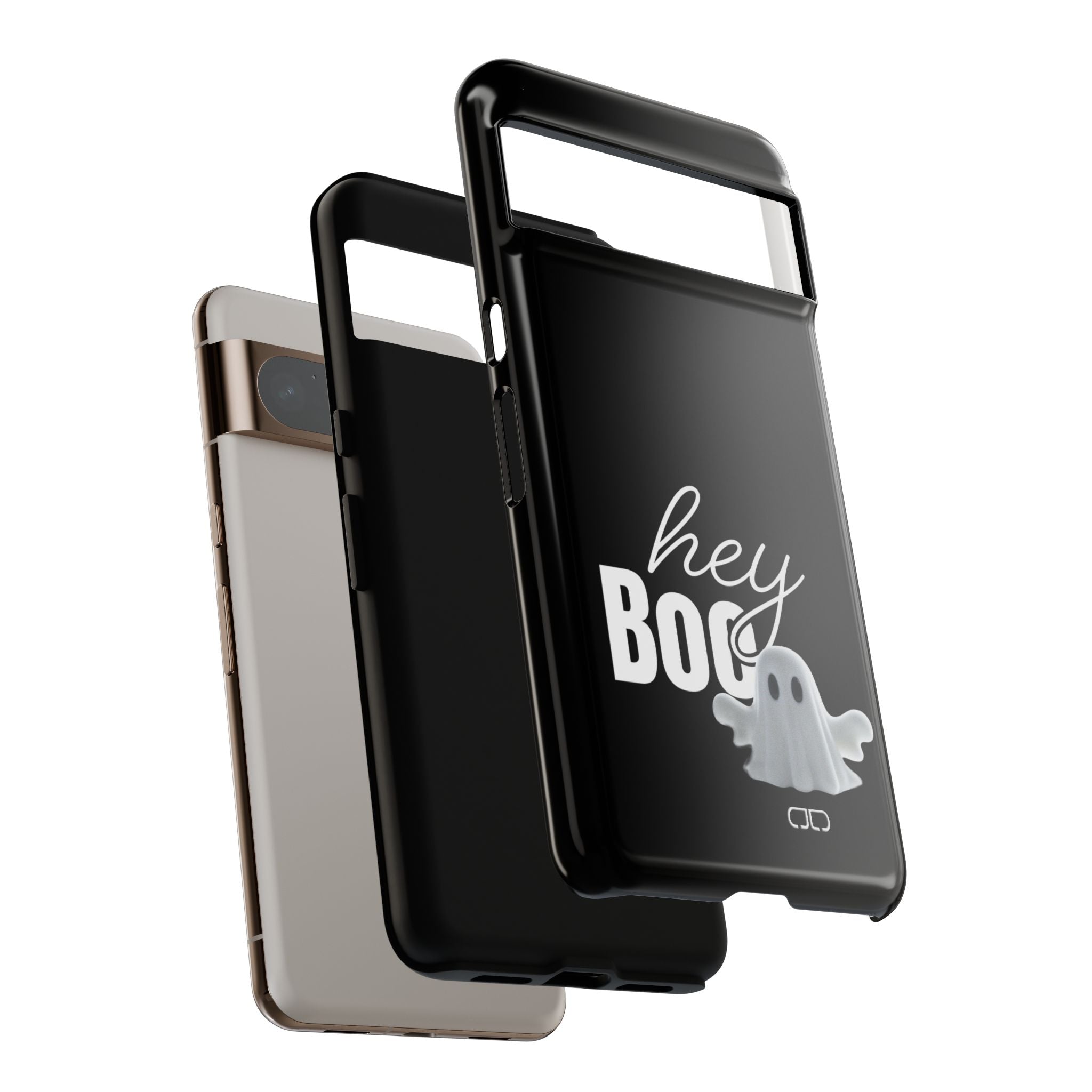 Hey Boo Tough Case, Ghost-Themed Phone Case, Cute Halloween Accessory, Spooky Gift for Friends, Tech Halloween Decor